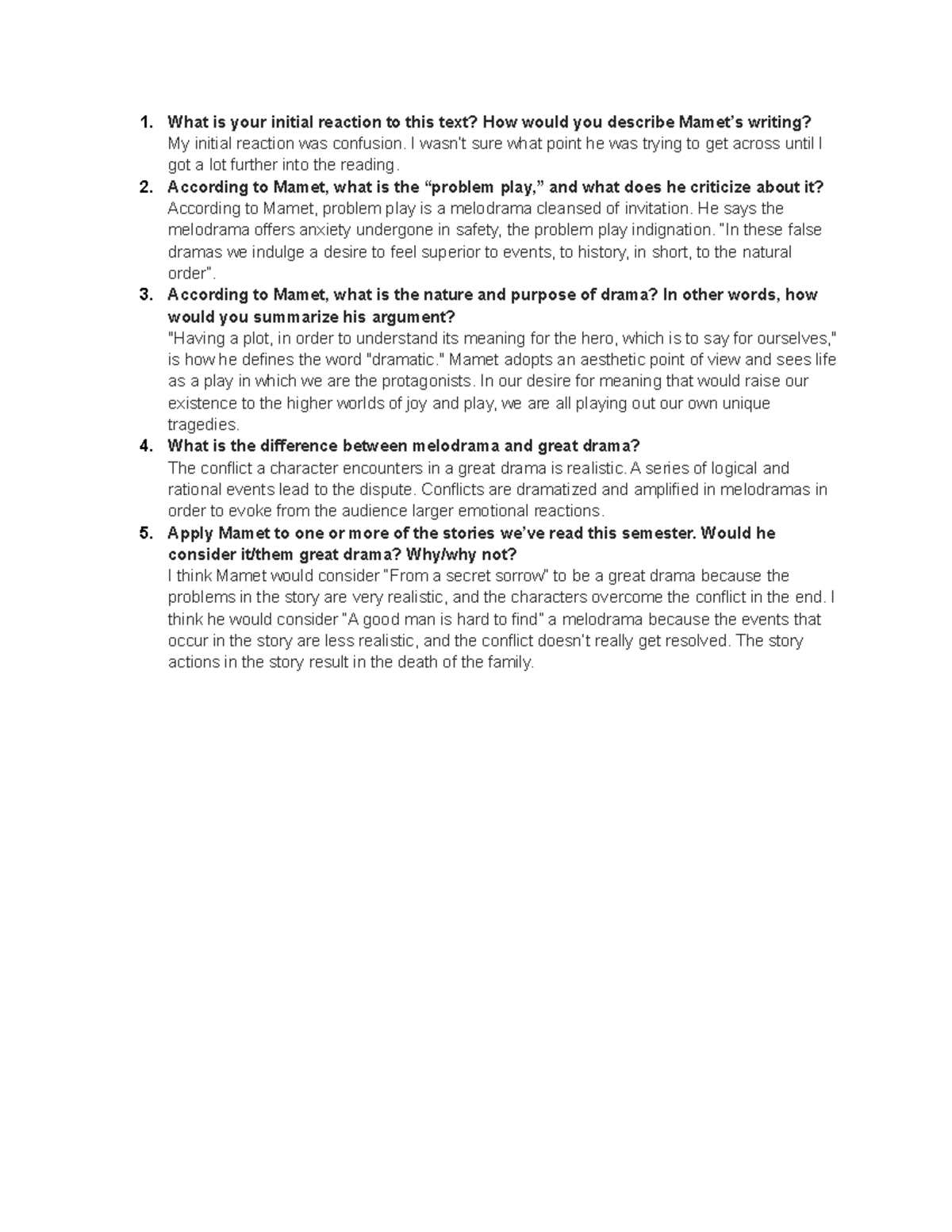 Three uses of the knife discussion questions2 What is your initial