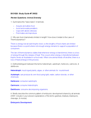 Biology Study Guide Exam 2 - Review Questions: Phylogenetics Notes ...