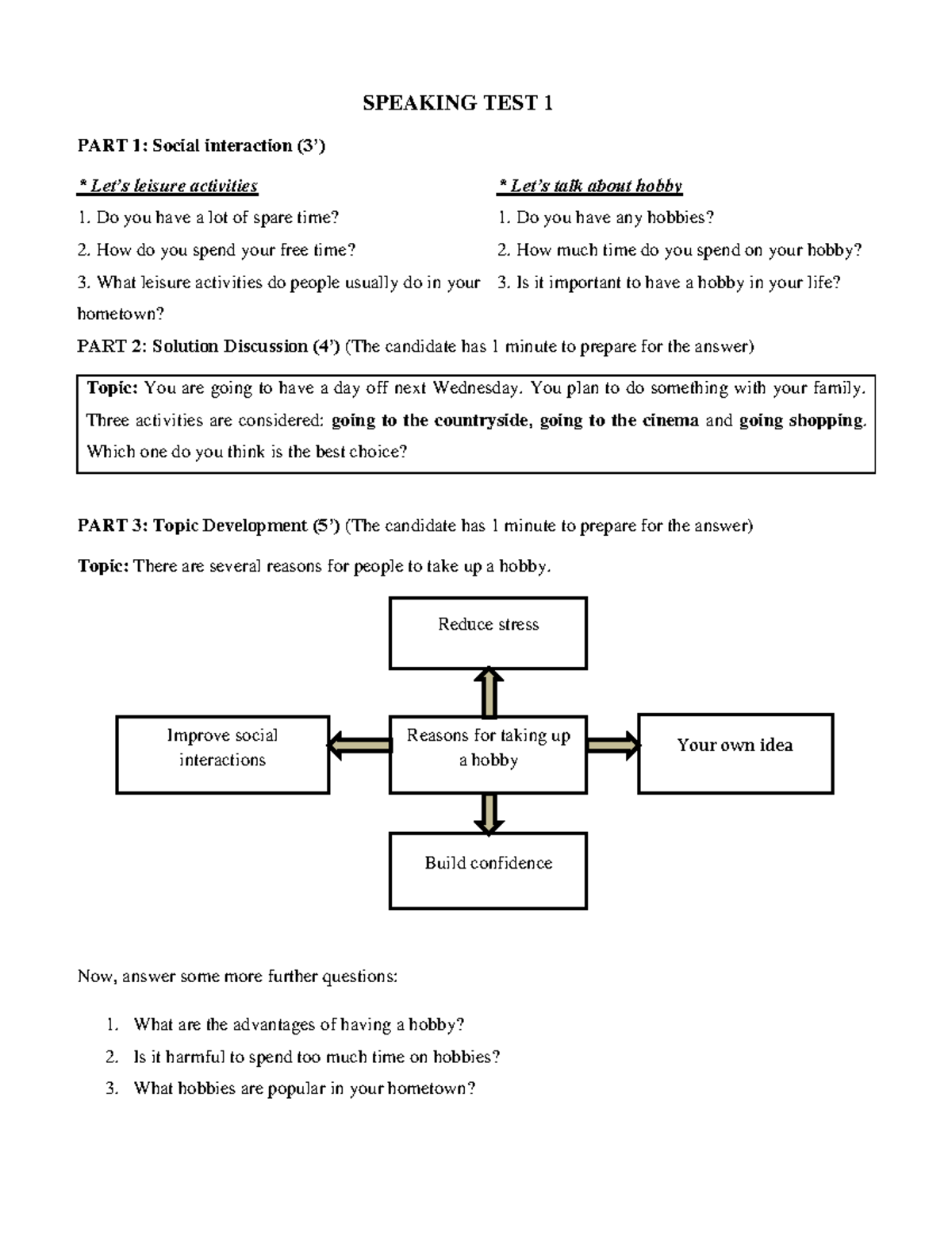 [123doc] - De-mau-speaking-b1-vstep De On Tap Kiem Tra - PART 1: Social ...