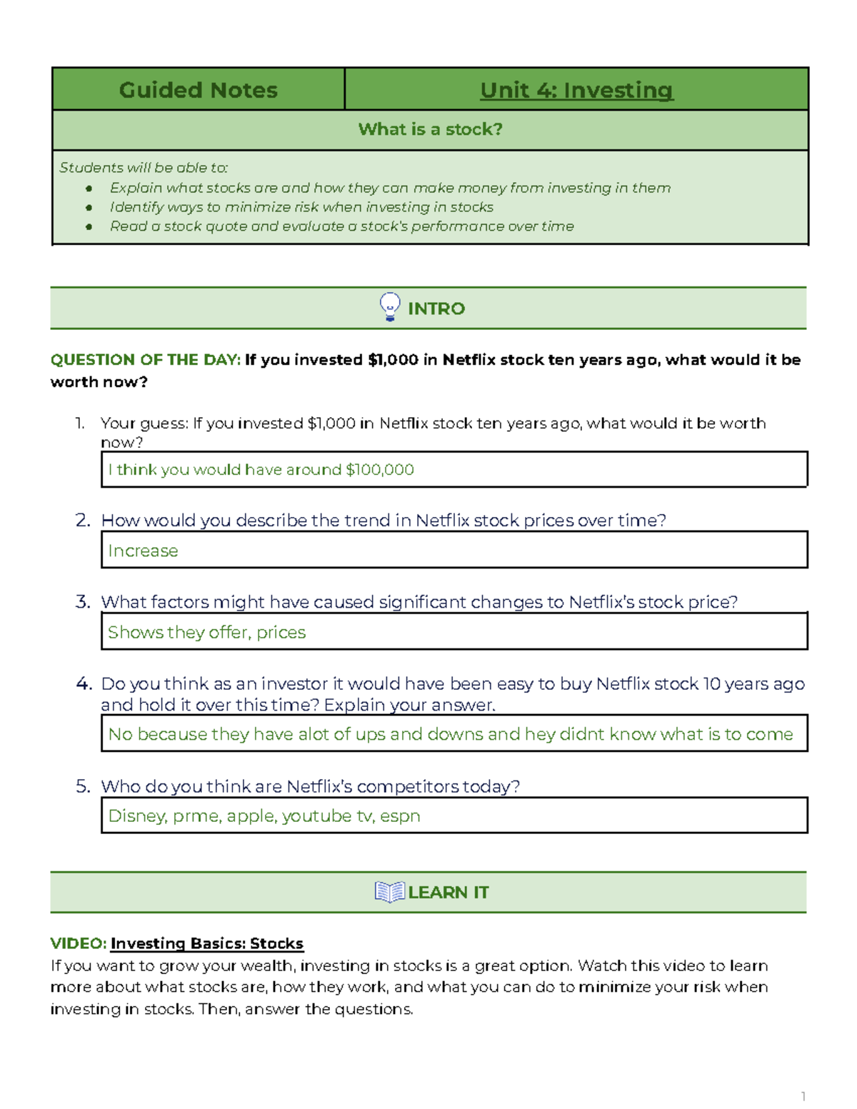 what is stock assignment