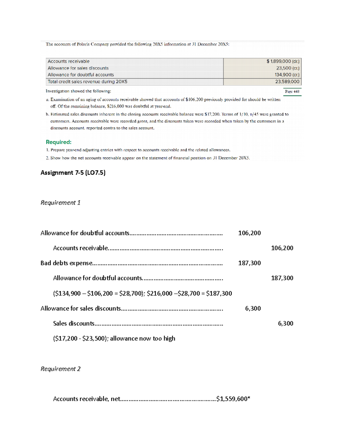 Ch. 7 Solutions - CH7 Solution - BSMM8360 - U Of W - Studocu