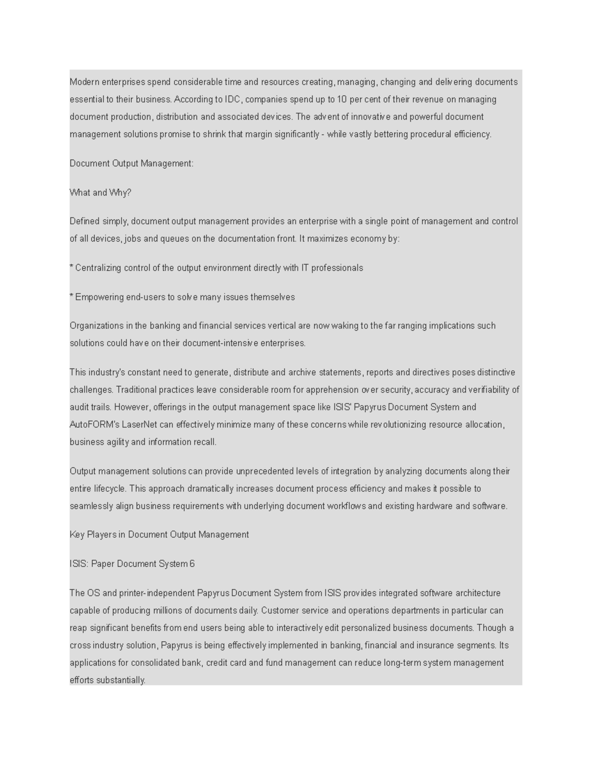 New Microsoft Word Document - Modern enterprises spend considerable ...