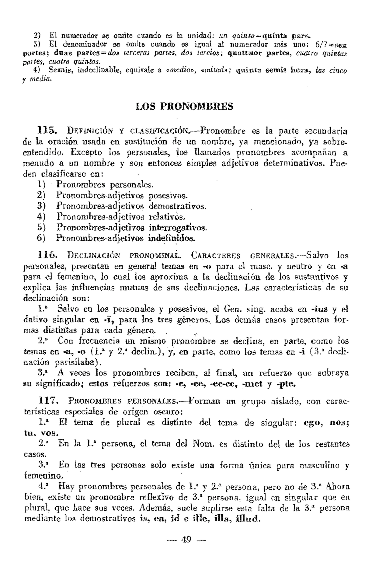 Pronombres Latin 1263 Um Studocu