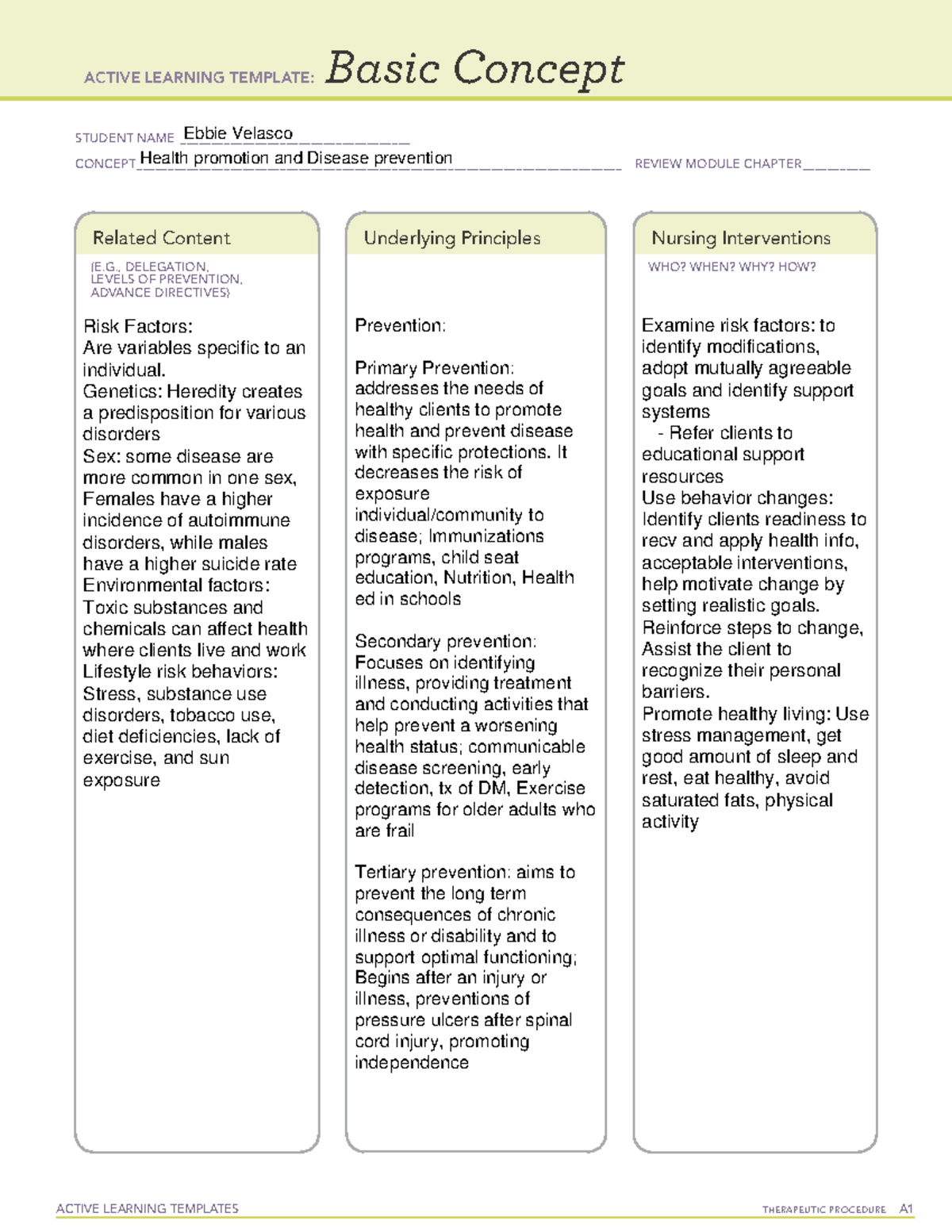 ATI Basic Concept Template Completed