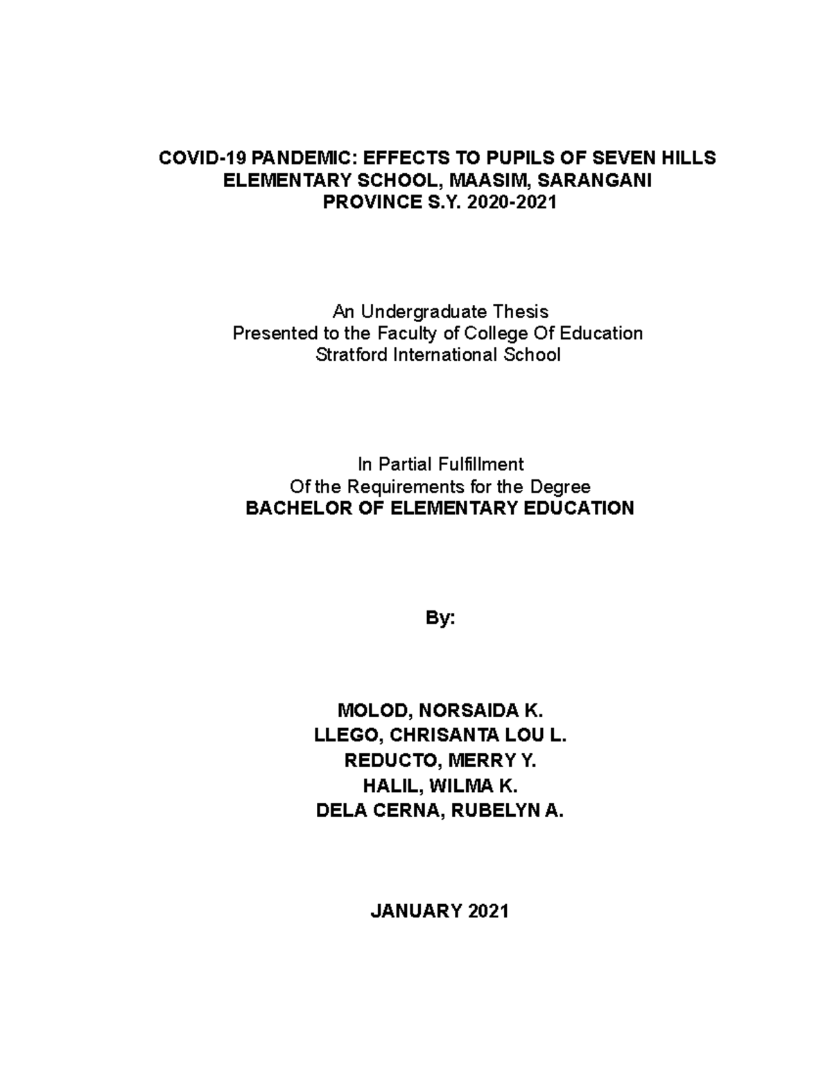 research paper on pandemic covid 19