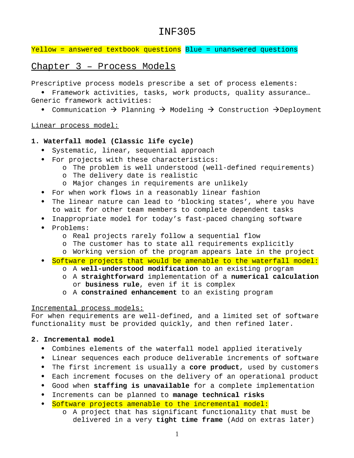 INF3705 Notes Pressman - INF Yellow = Answered Textbook Questions Blue ...