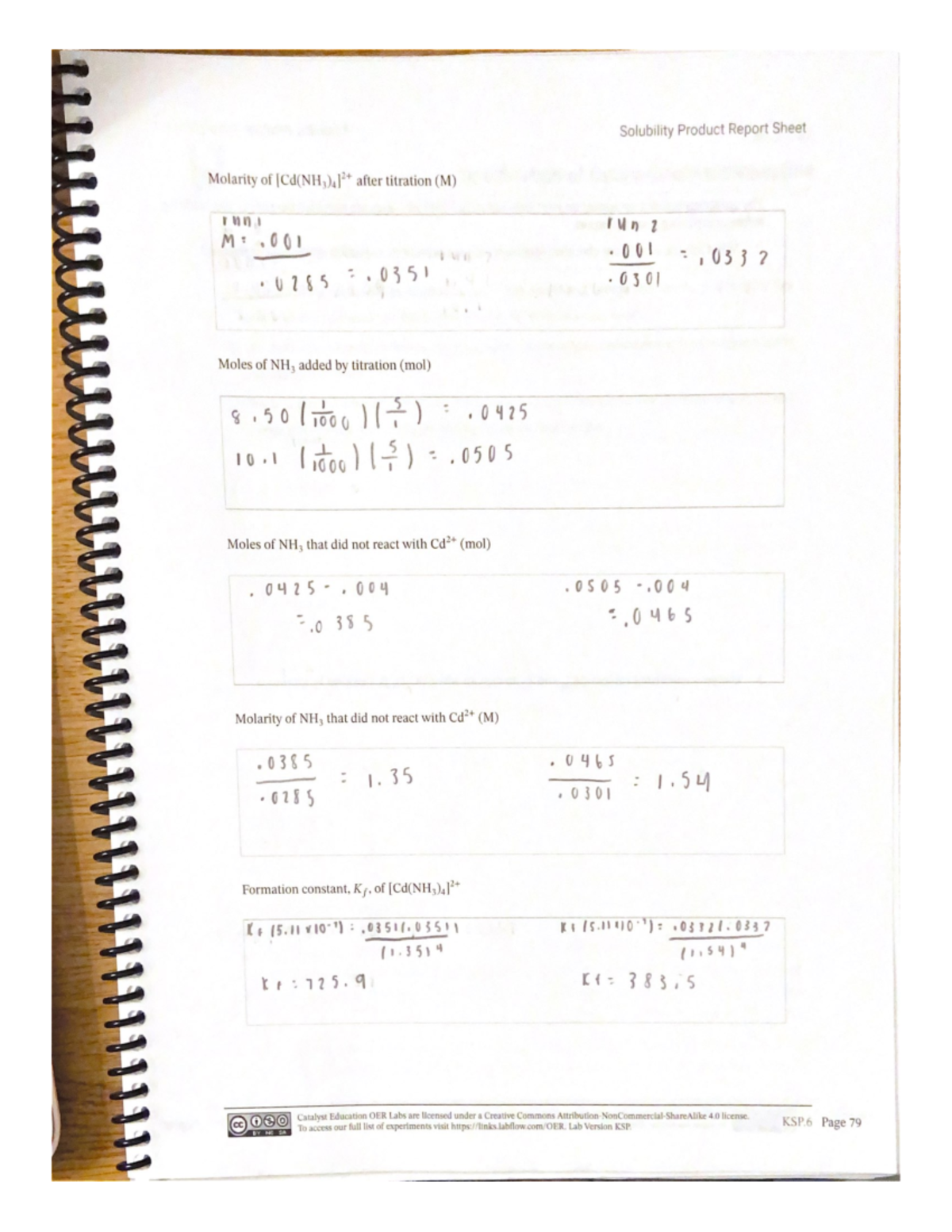 Solubility Product Lab 3 CHM225 Studocu