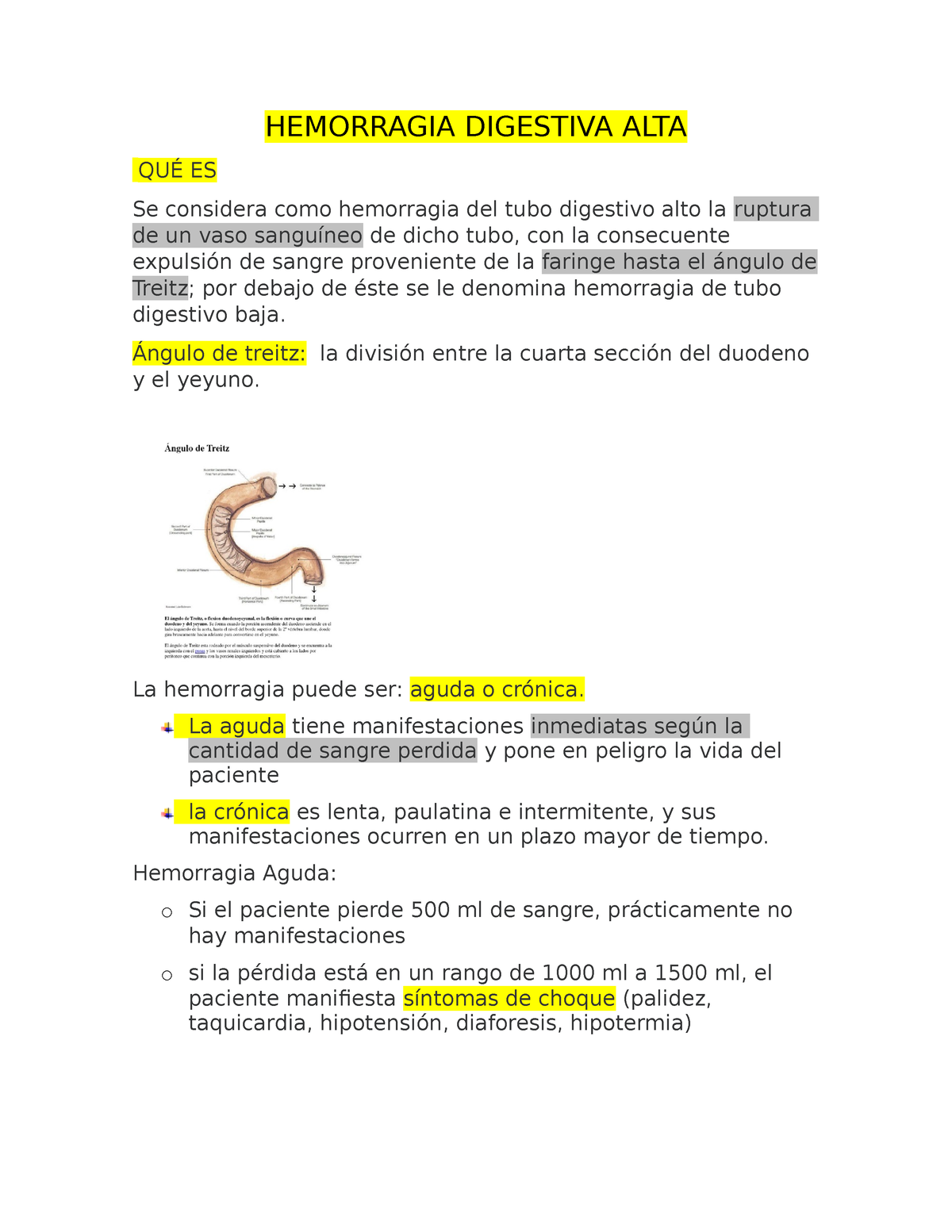 Hemorragia Digestiva ALTA - HEMORRAGIA DIGESTIVA ALTA QUÉ ES Se ...