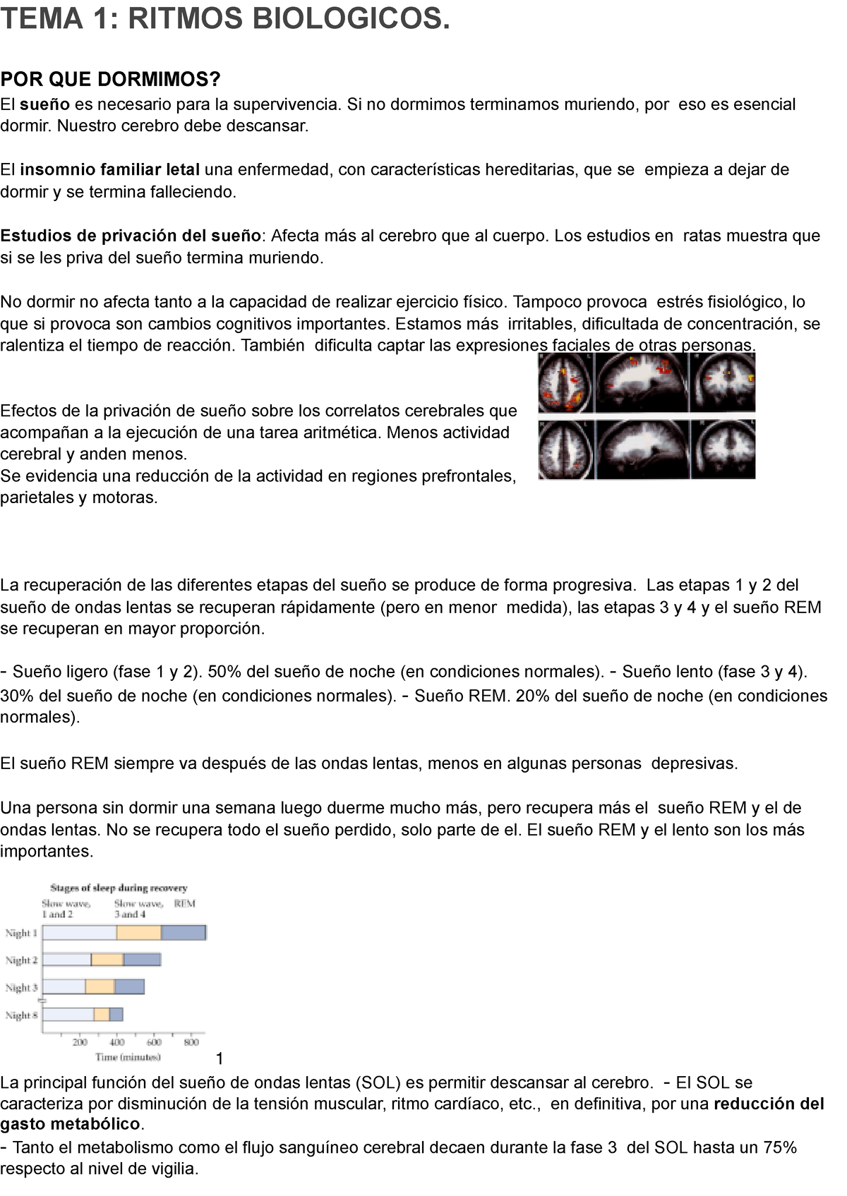 TEMA 1 Psicologia Biológica - TEMA 1: RITMOS BIOLOGICOS. POR QUE ...