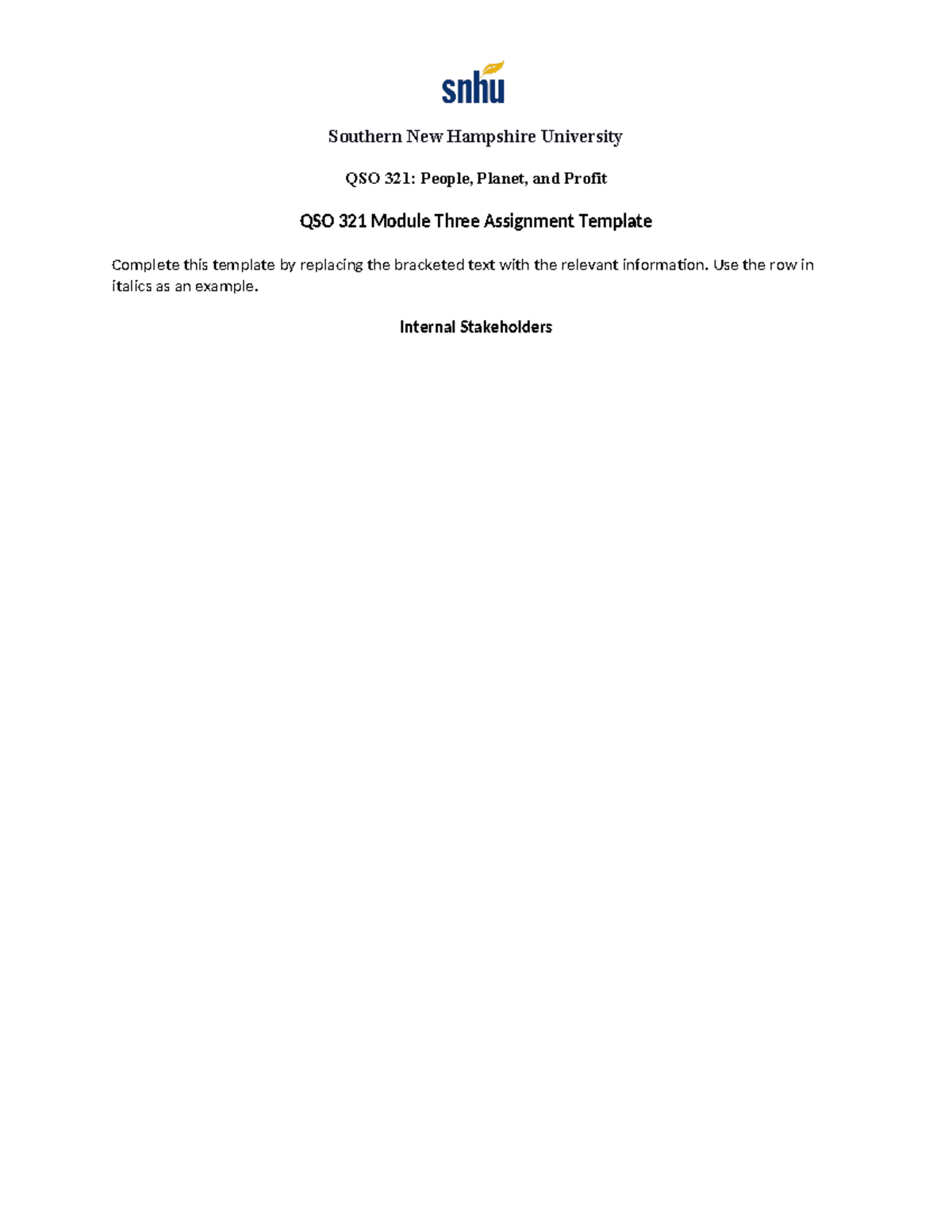 QSO 321 Module Three Assignment Template 3(1)corrected - Southern New ...