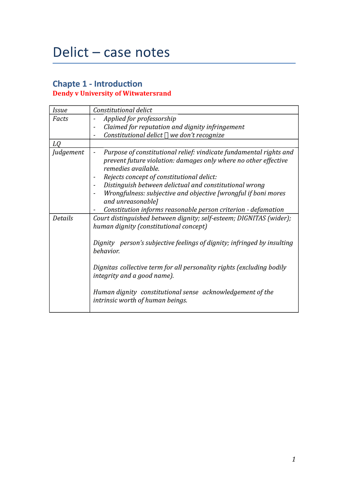 delict-case-notes-dlr-case-law-notes-delict-case-notes-chapte-1