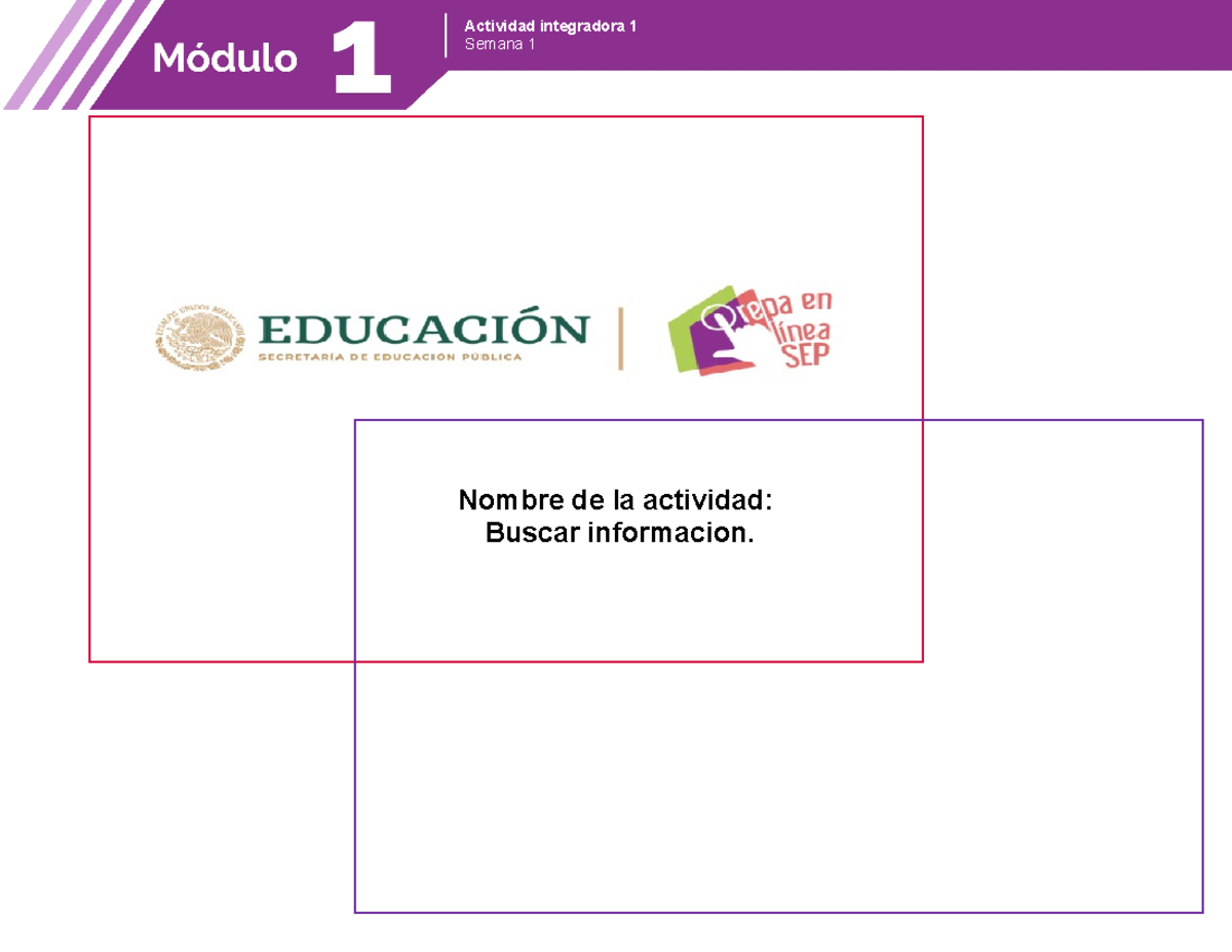 M1S1AI1 - Actividad Integradora 1 Del Modulo 1 - Semana 1 Nombre De La ...