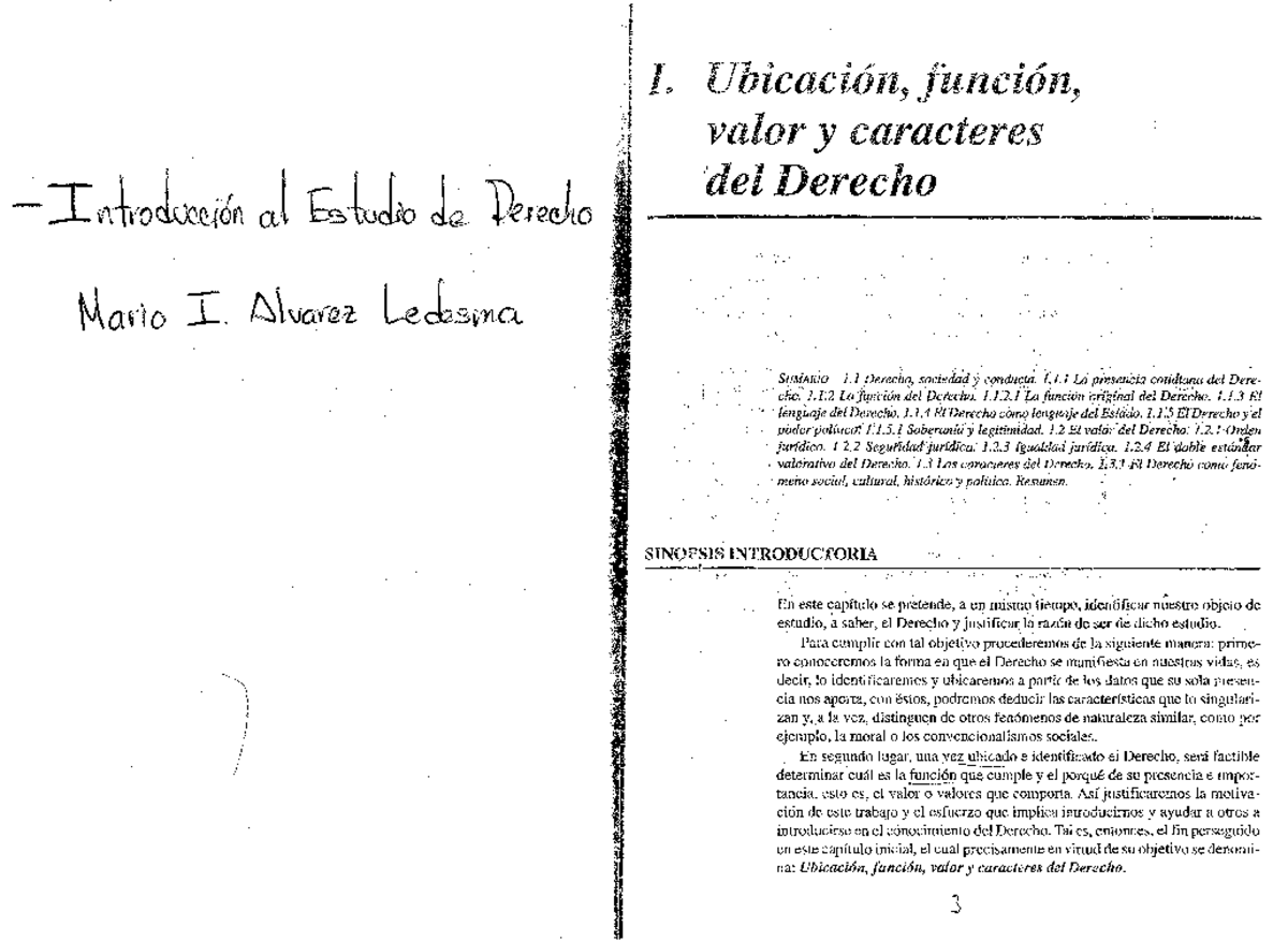 Introduccion al Derecho Ledesma - Studocu