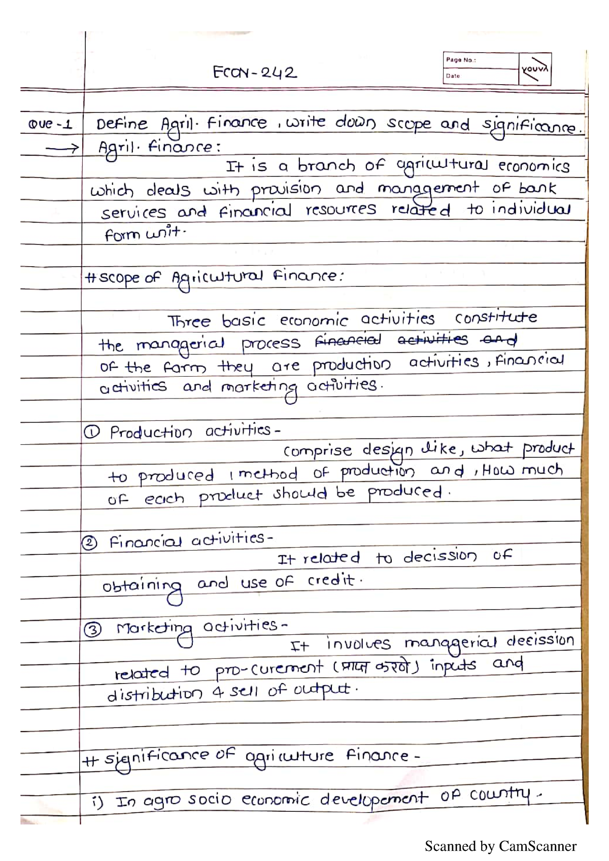 Agecon-211 - BSC.(Honours.) Mathematics - Studocu