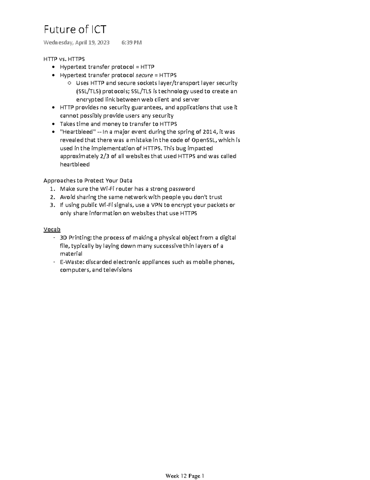 Future of ICT - HTTP vs. HTTPS, how to protect your data - CALS 002 ...