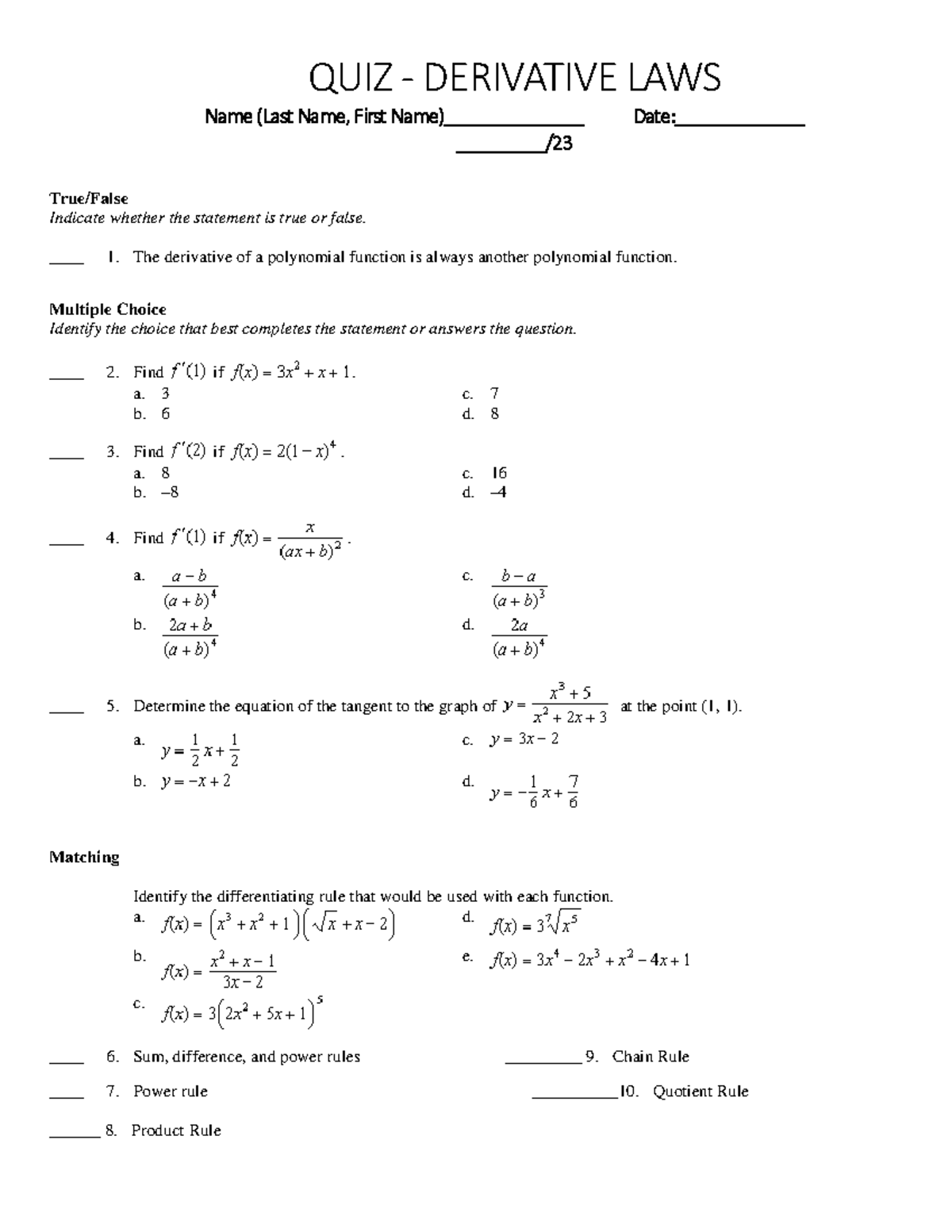 quiz-derivative-rules-2018-quiz-derivative-laws-name-last-name