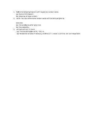 Probability AND Statistics 1 - probability and statistics 4 - Studocu