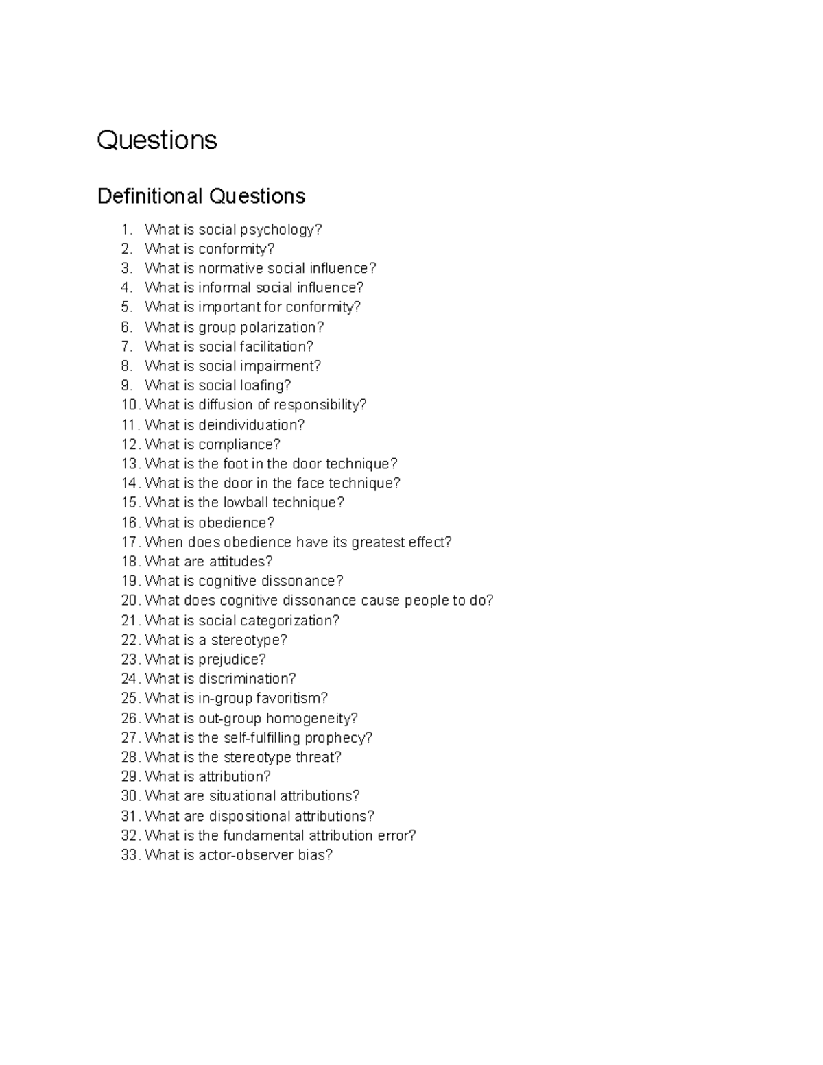 research questions for social psychologist