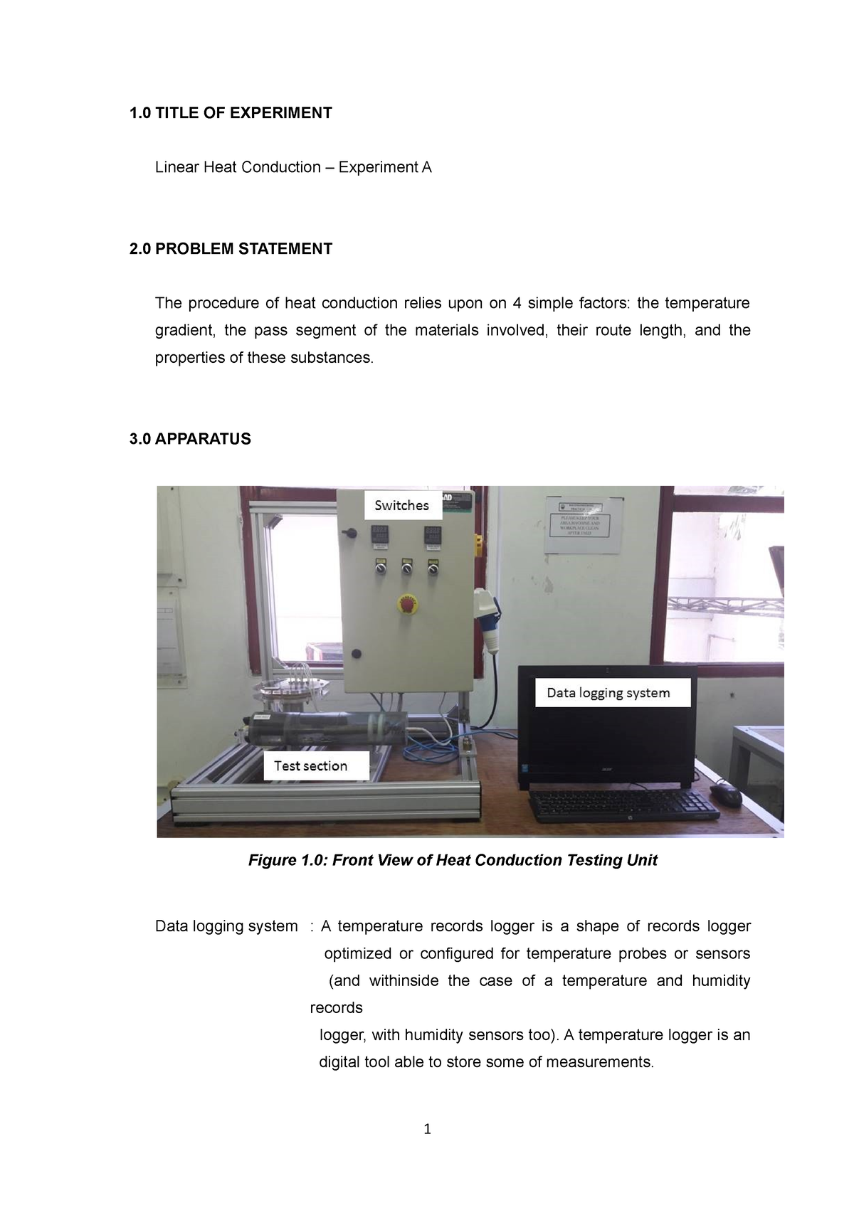 heat pump experiment lab report