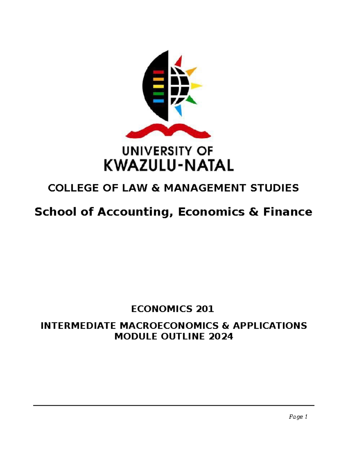 Module Outline 2024 (lecture sessions) at 8 Feb - Page 1 COLLEGE OF LAW ...