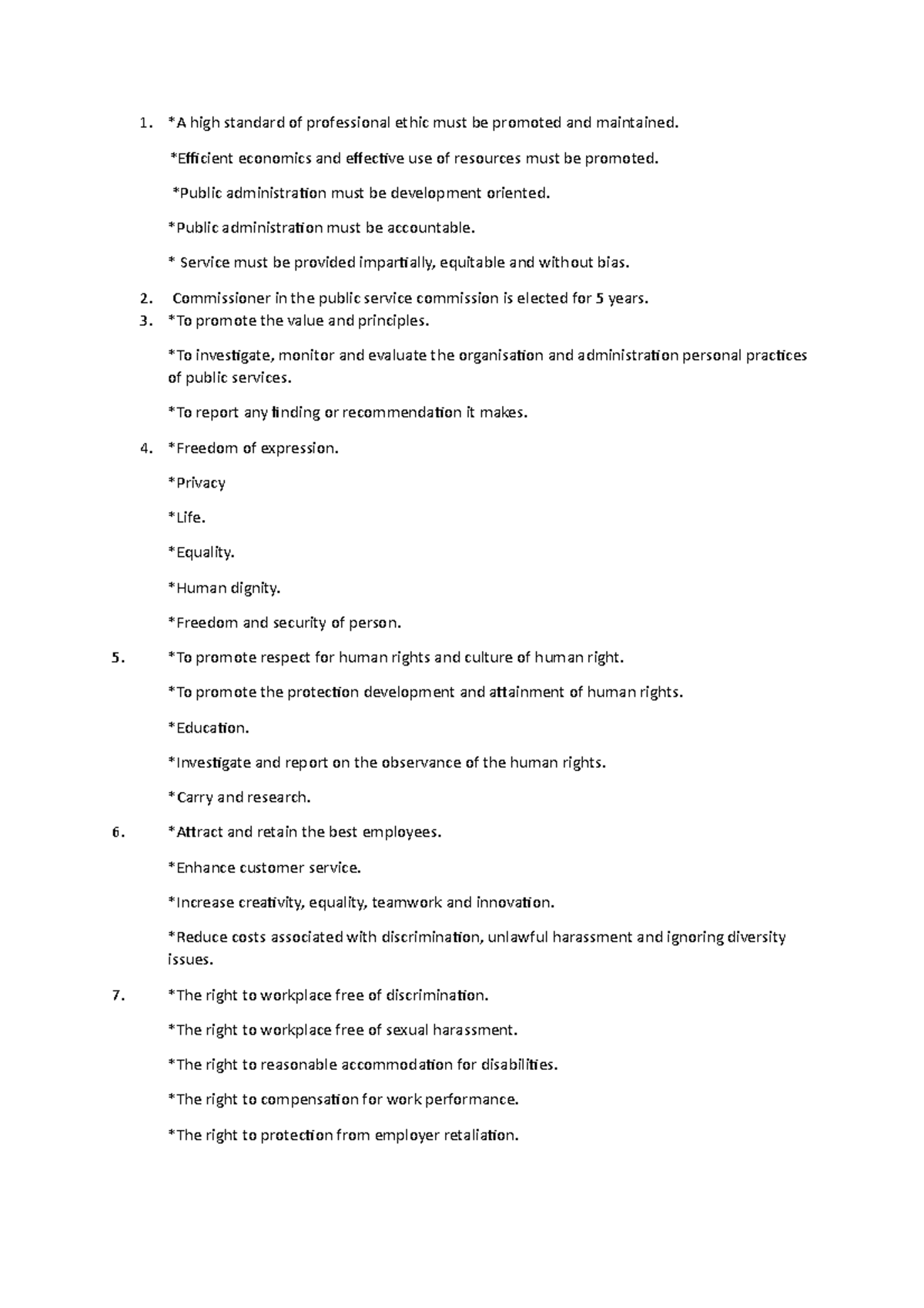 PIS Assign NO 2 - *A high standard of professional ethic must be ...