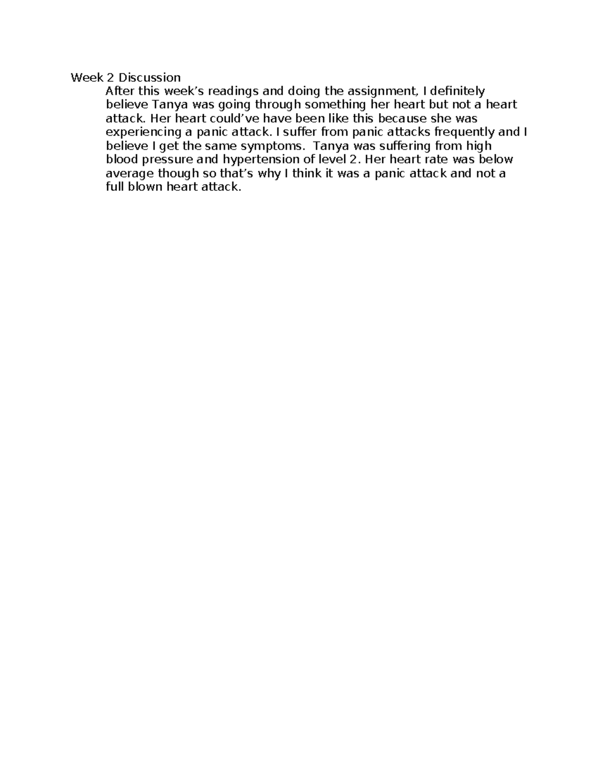 Week 2 Discussion - Week 2 Discussion After this week’s readings and ...