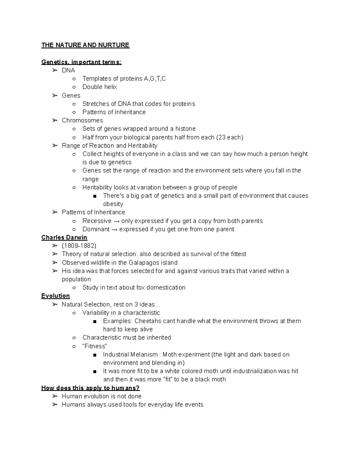 Psych 08 30 (Second set of modules) - THE NATURE AND NURTURE Genetics ...