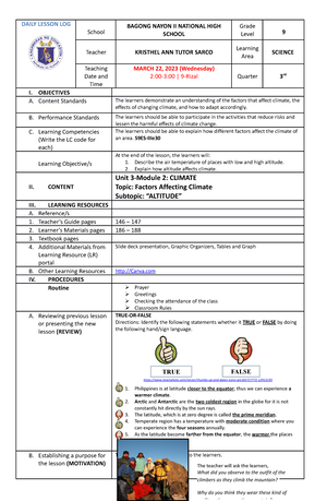 Mapeh 10 - 1ST Examination - Department Of Education Republic Of The ...