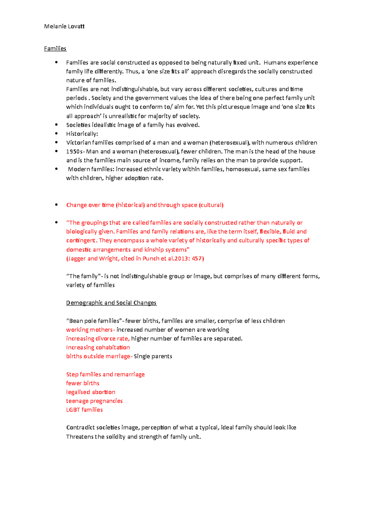 Families - notes on the family as a social problem - Families Families ...