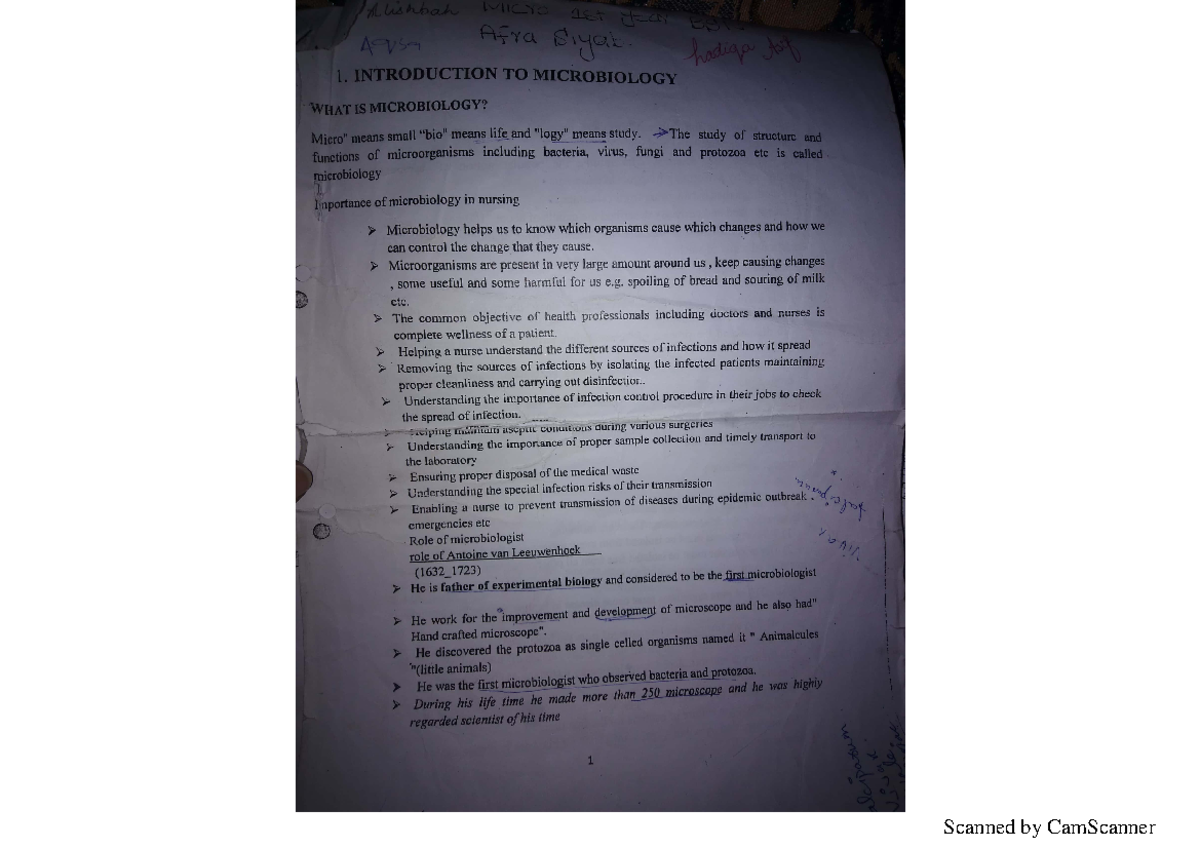 Micro notes full - Uhs Nursing - Studocu