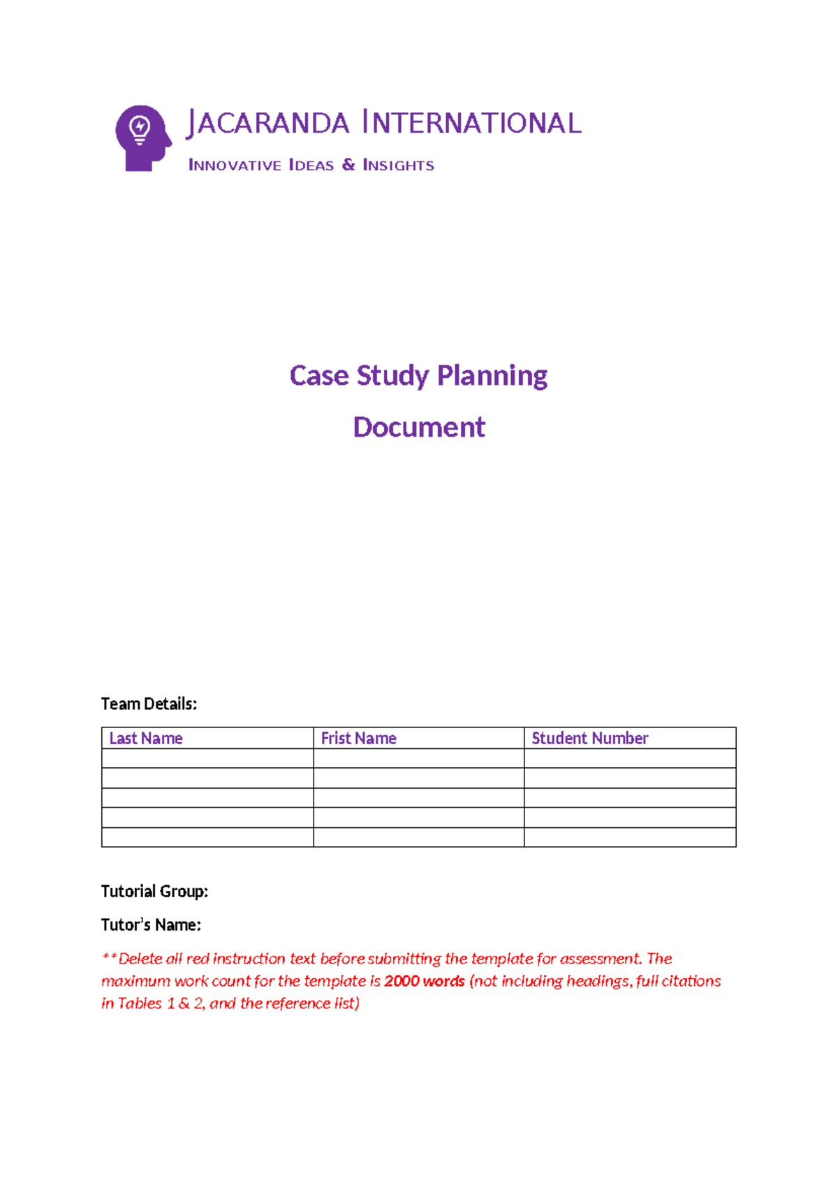 A2 CS Planning document Template 2024 - JACARANDA INTERNATIONAL ...