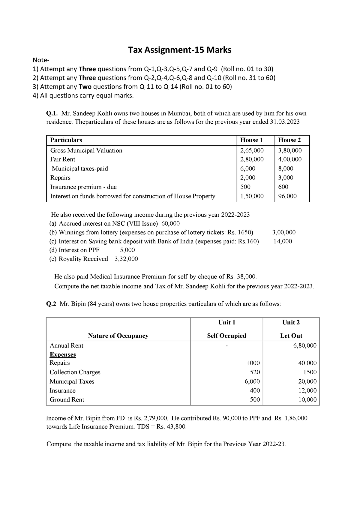 tax assignment adalah