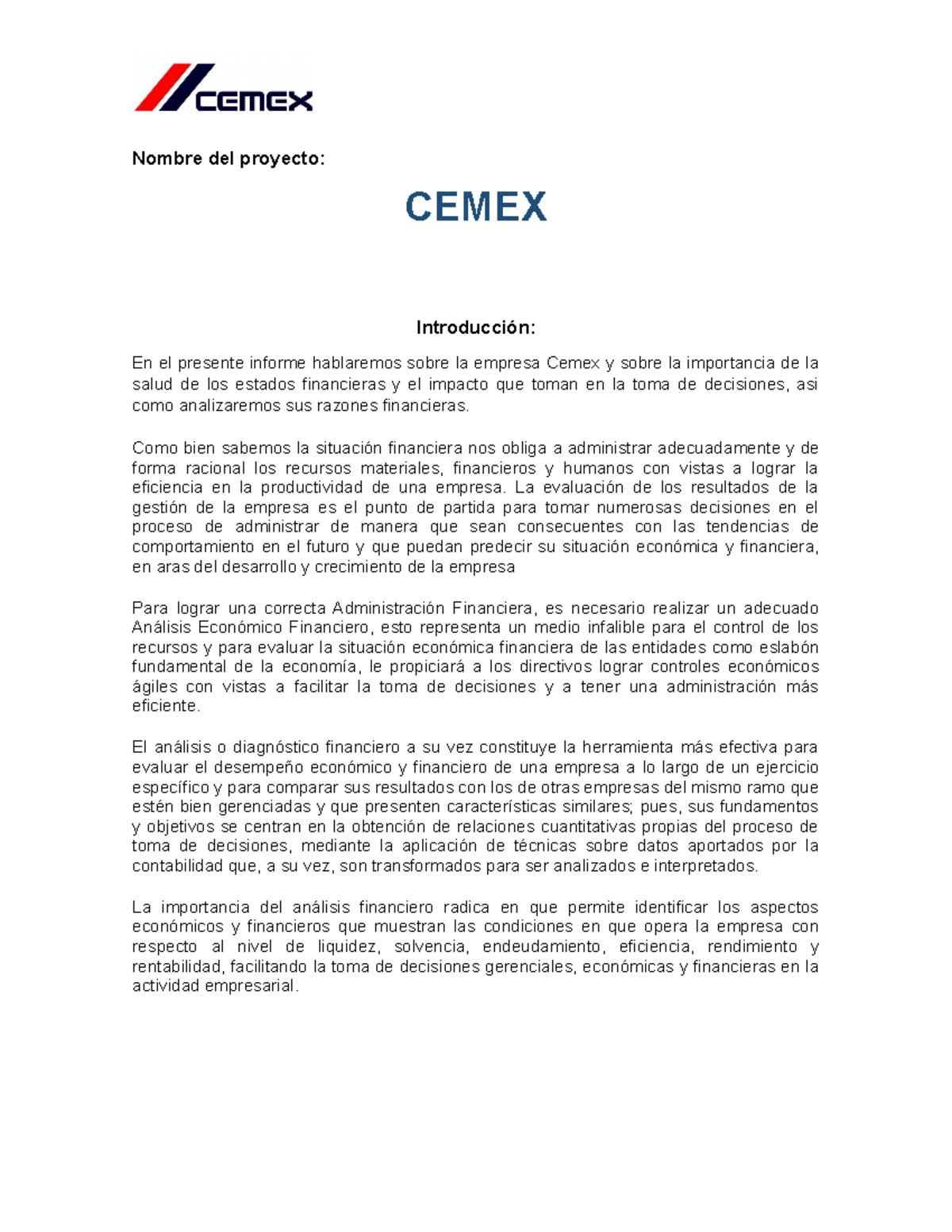 Evidencia 2 cemex 23-10-2020EVIDENCIA 2 DE CONTABILIDAD - Nombre del ...