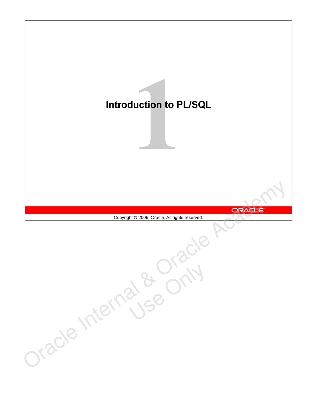 oracle-sql-practice-copyright-2009-oracle-all-rights-reserved