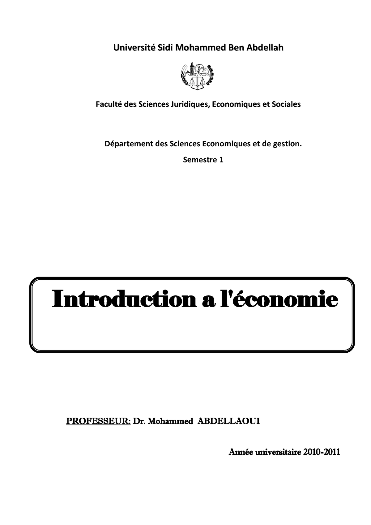 introduction dissertation economie