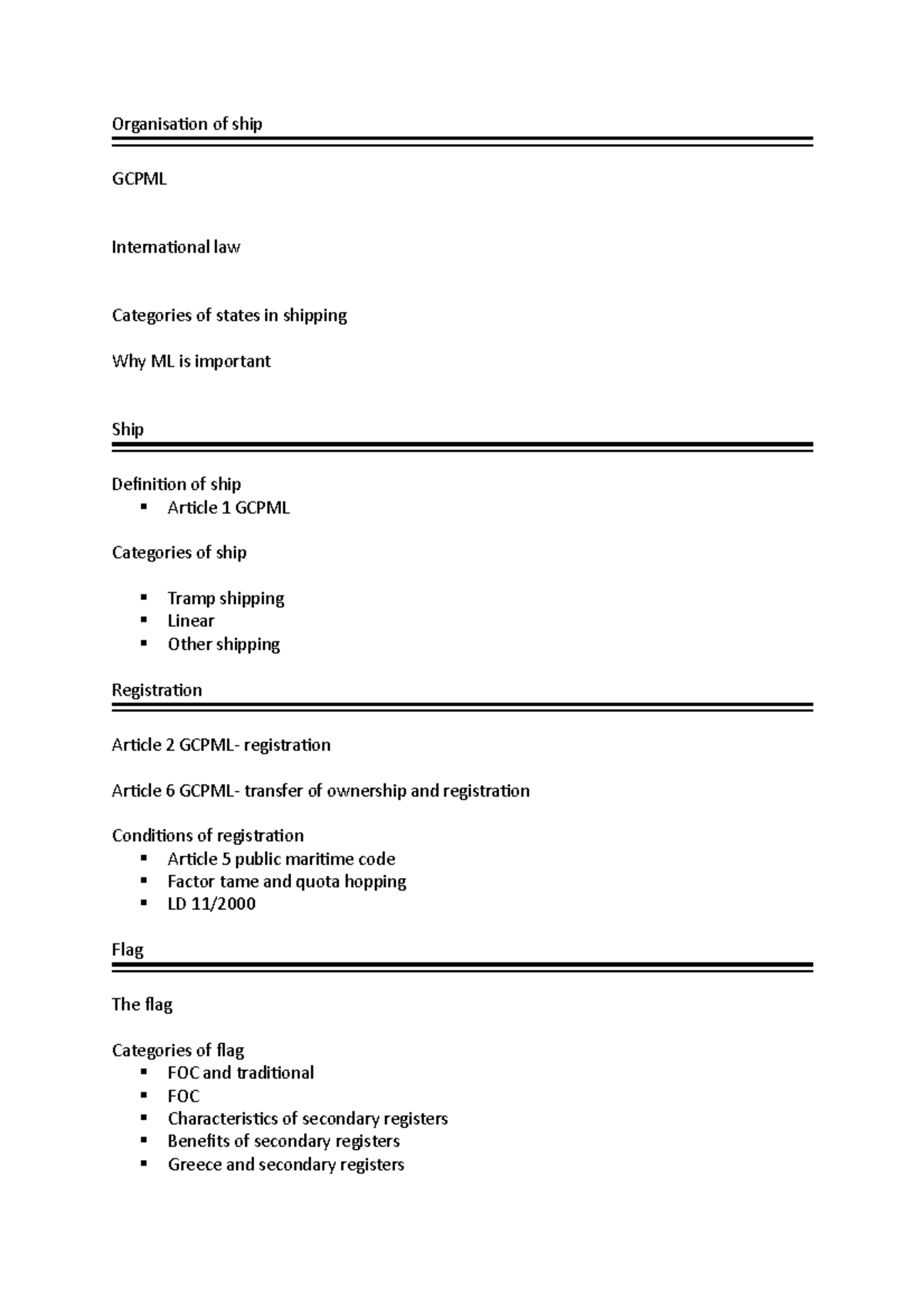Maritime cheat sheet - notes notes notesnotes notes notesnotes notes ...