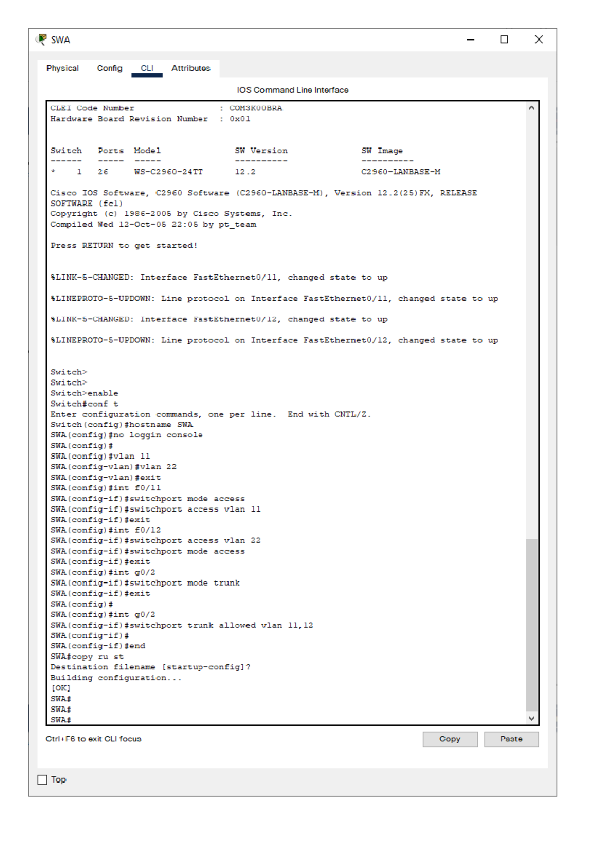 Configuraciones Examen Final - CCNA v7 - 2 - UNAC - Studocu