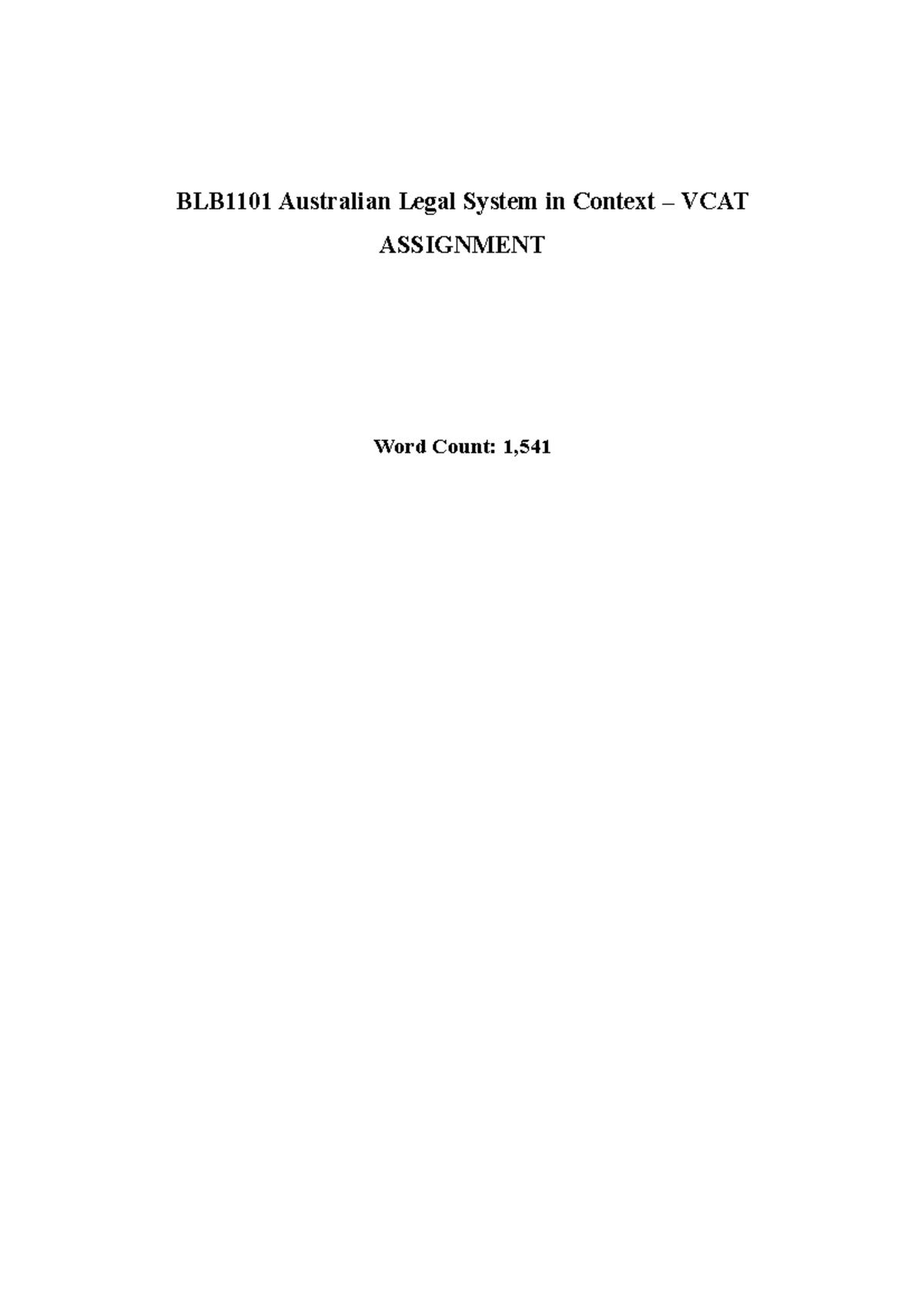 assessment-2-blb1101-australian-legal-system-in-context-vcat