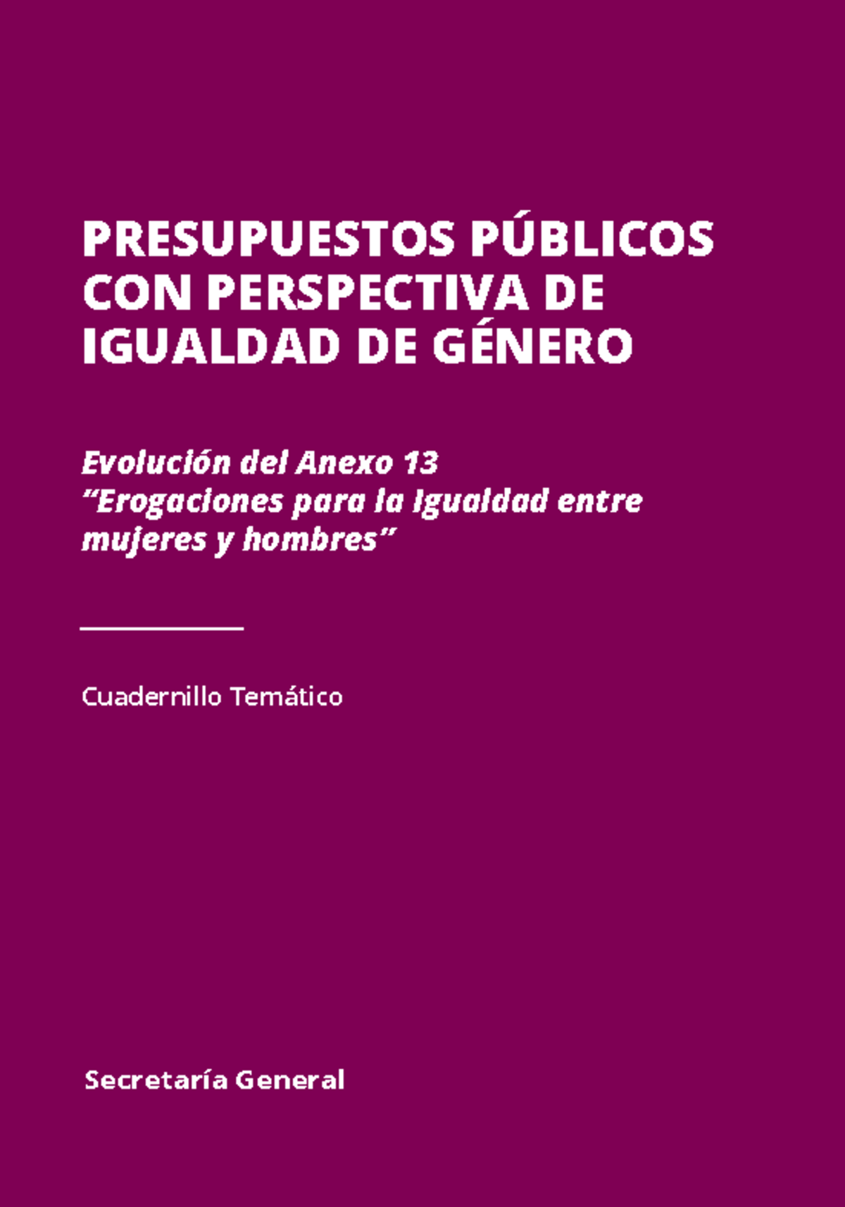 Prep Igualdad Presupuestos PÚblicos Con Perspectiva De Igualdad De