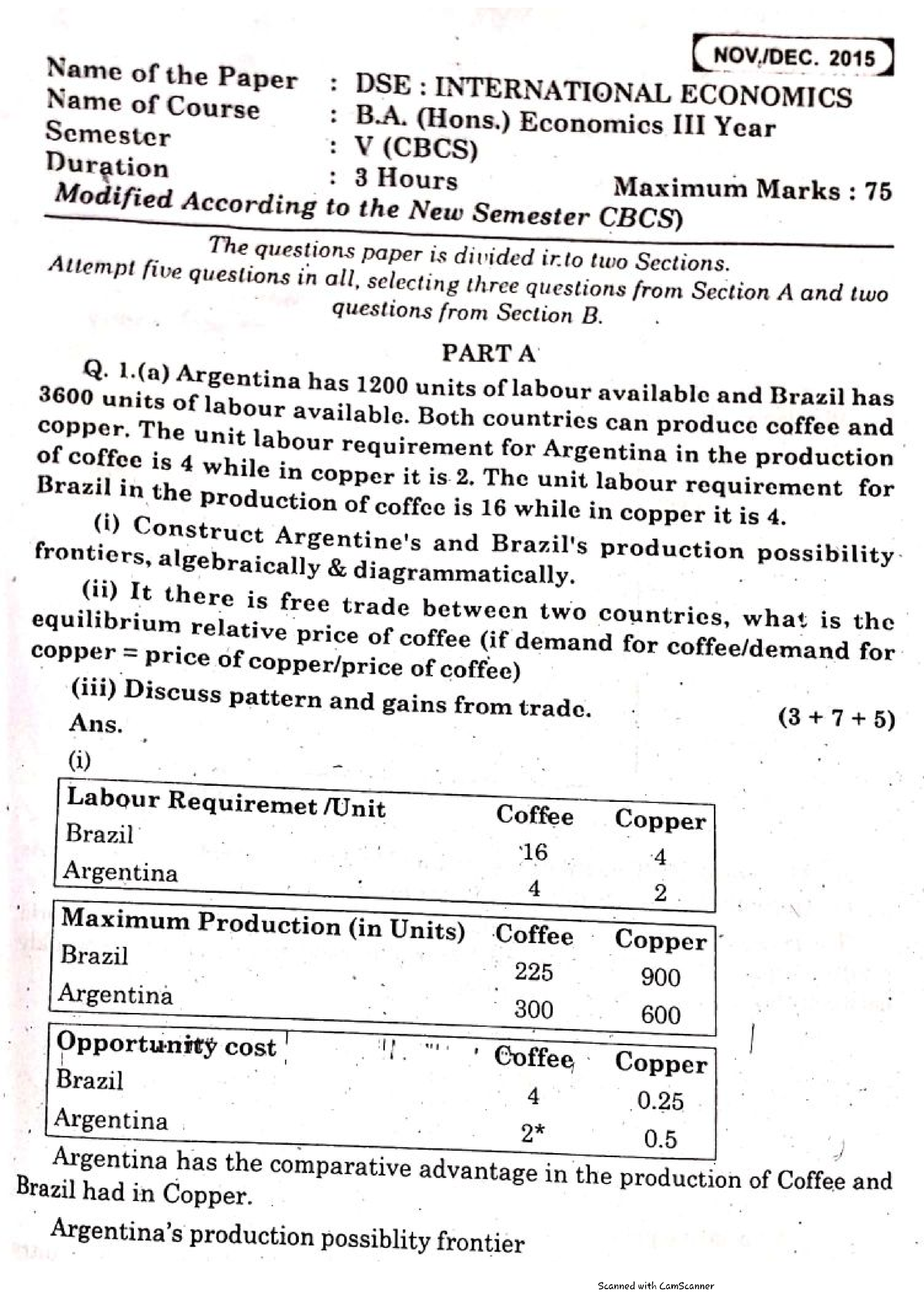 Sem-5 International Economics 2015 (Solved Question Paper) - B.A ...