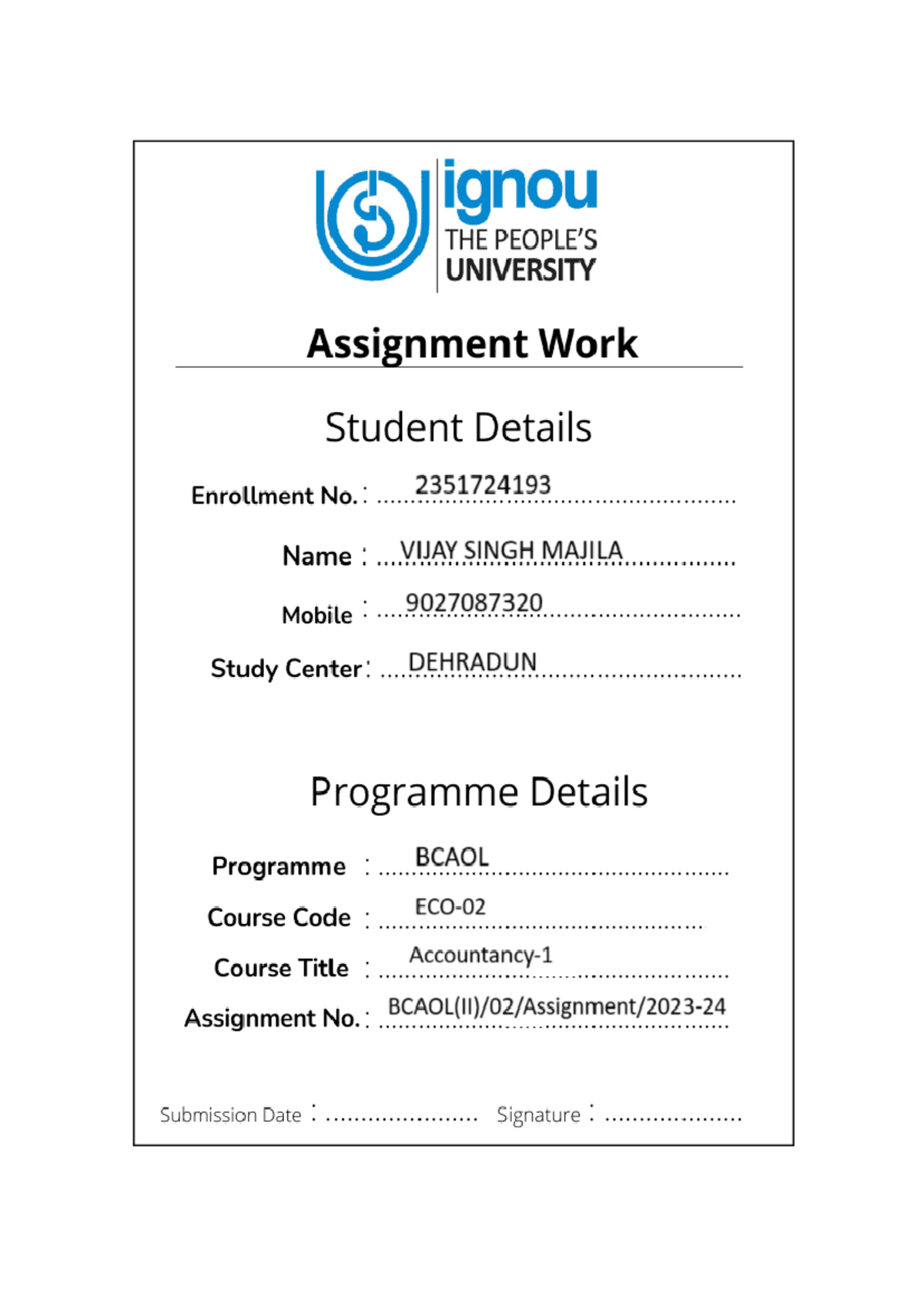 New Microsoft Word Document - Bachelor of computer application - Studocu