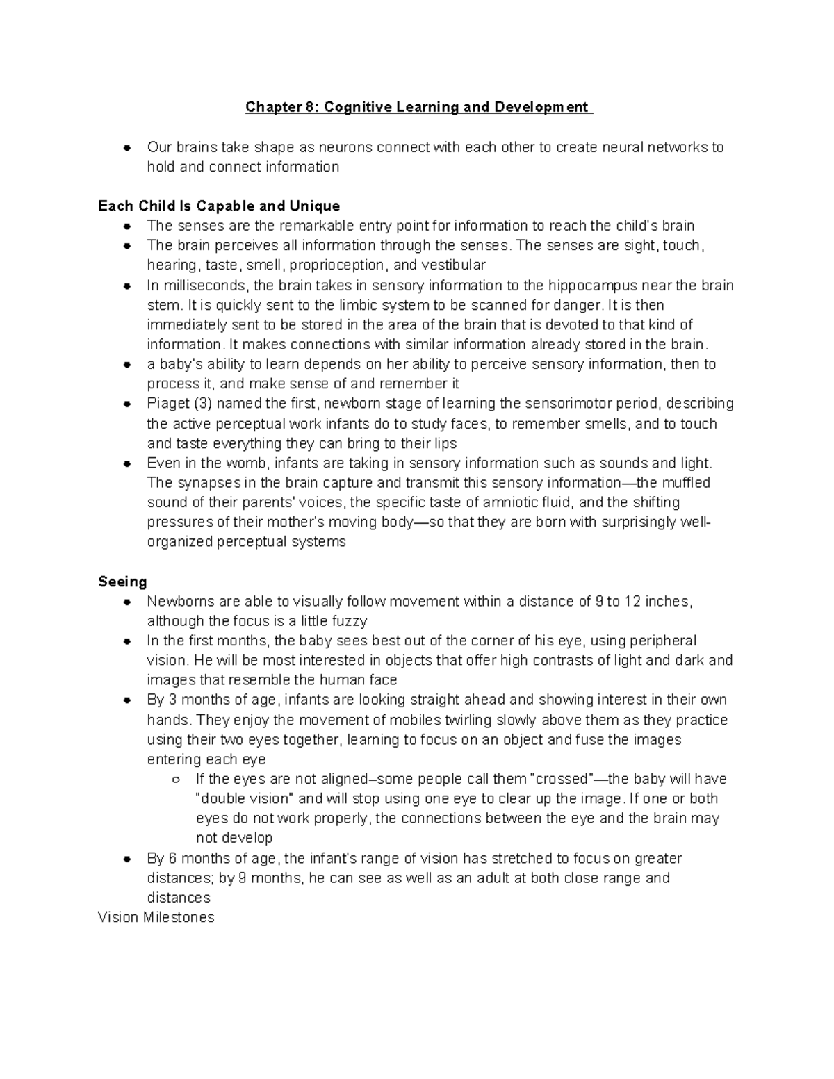 Chapter 8 Cognitive Learning and Development - Chapter 8: Cognitive ...