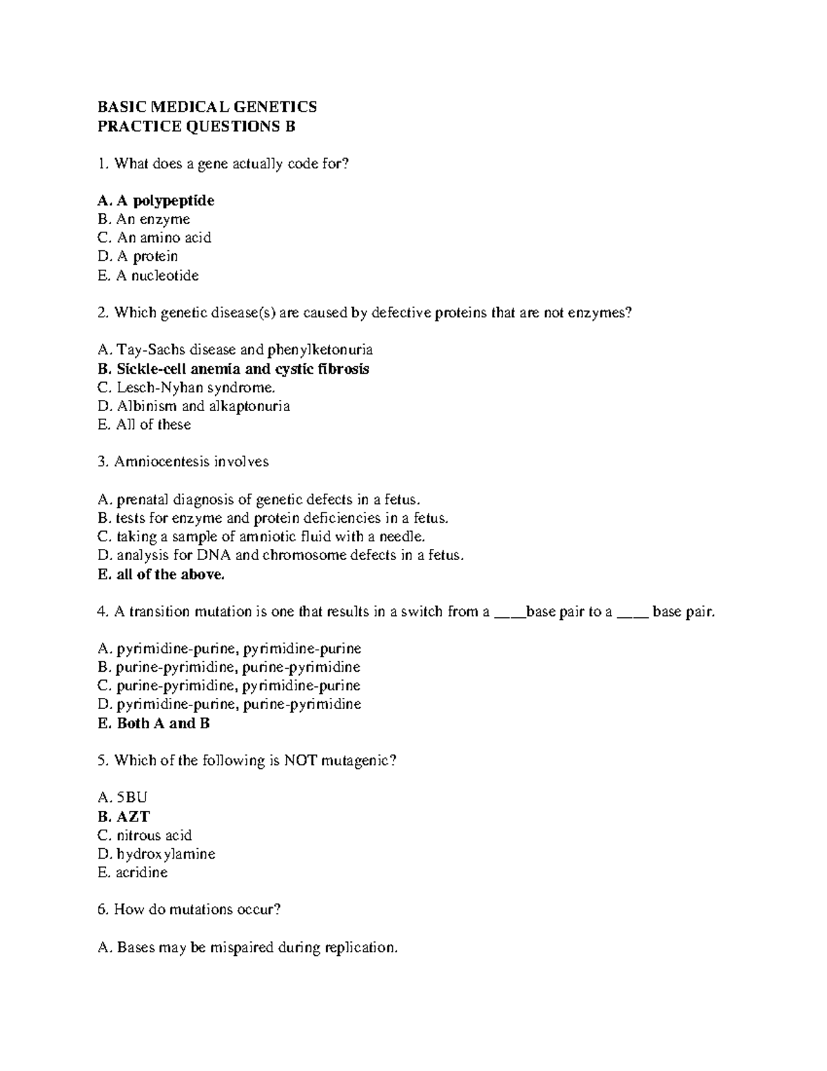 Practice b ztreuyti BASIC MEDICAL PRACTICE QUESTIONS B