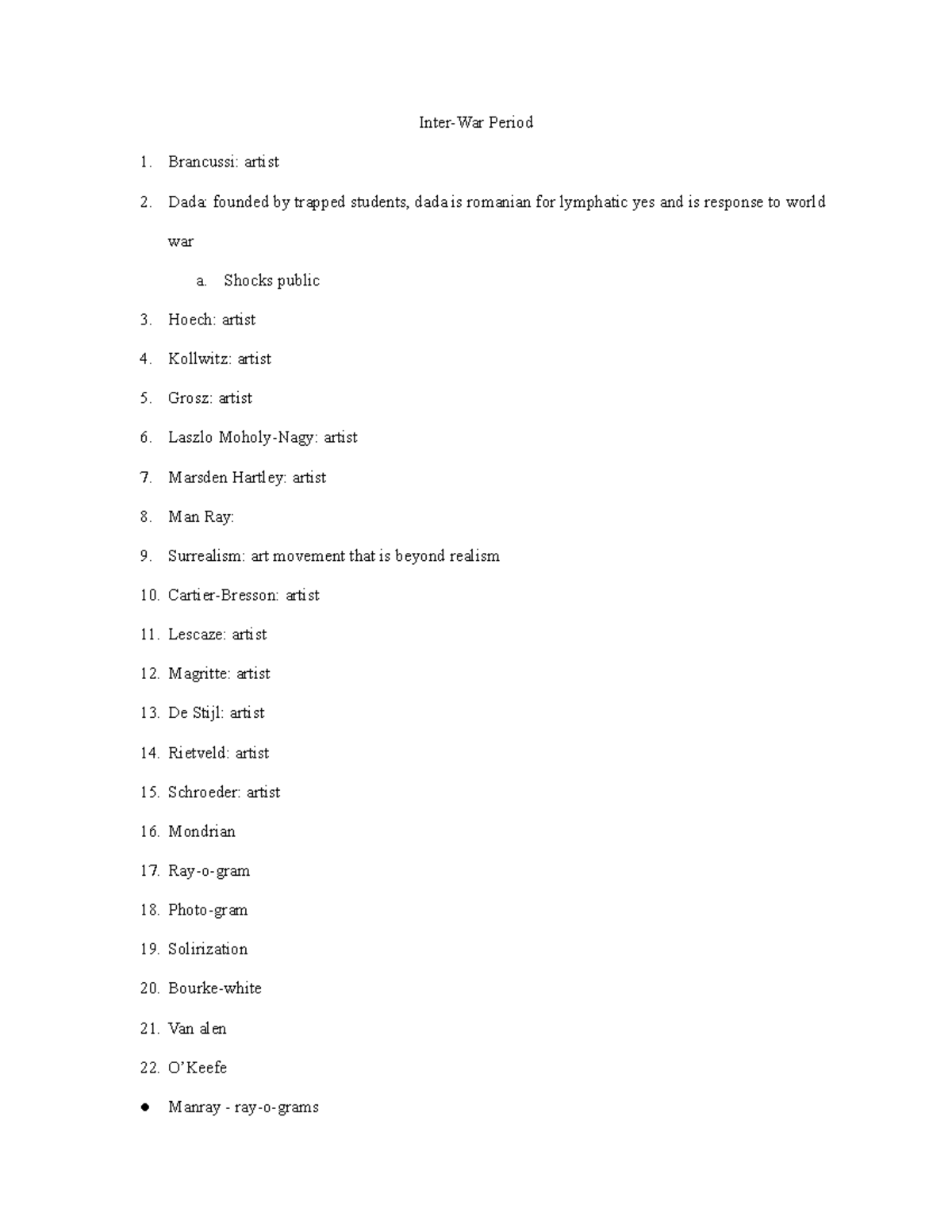 4 27 Notes (DONE) - Professor Samuel Albert Includes all the slides ...