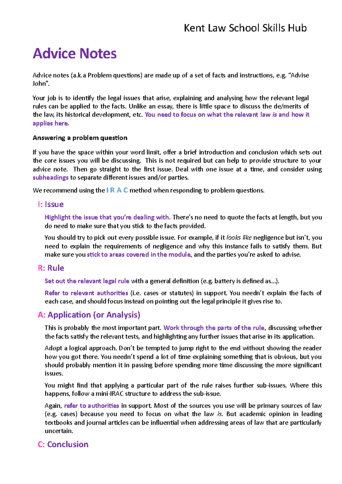 advice-note-guidance-about-writing-an-advice-note-kent-law-school