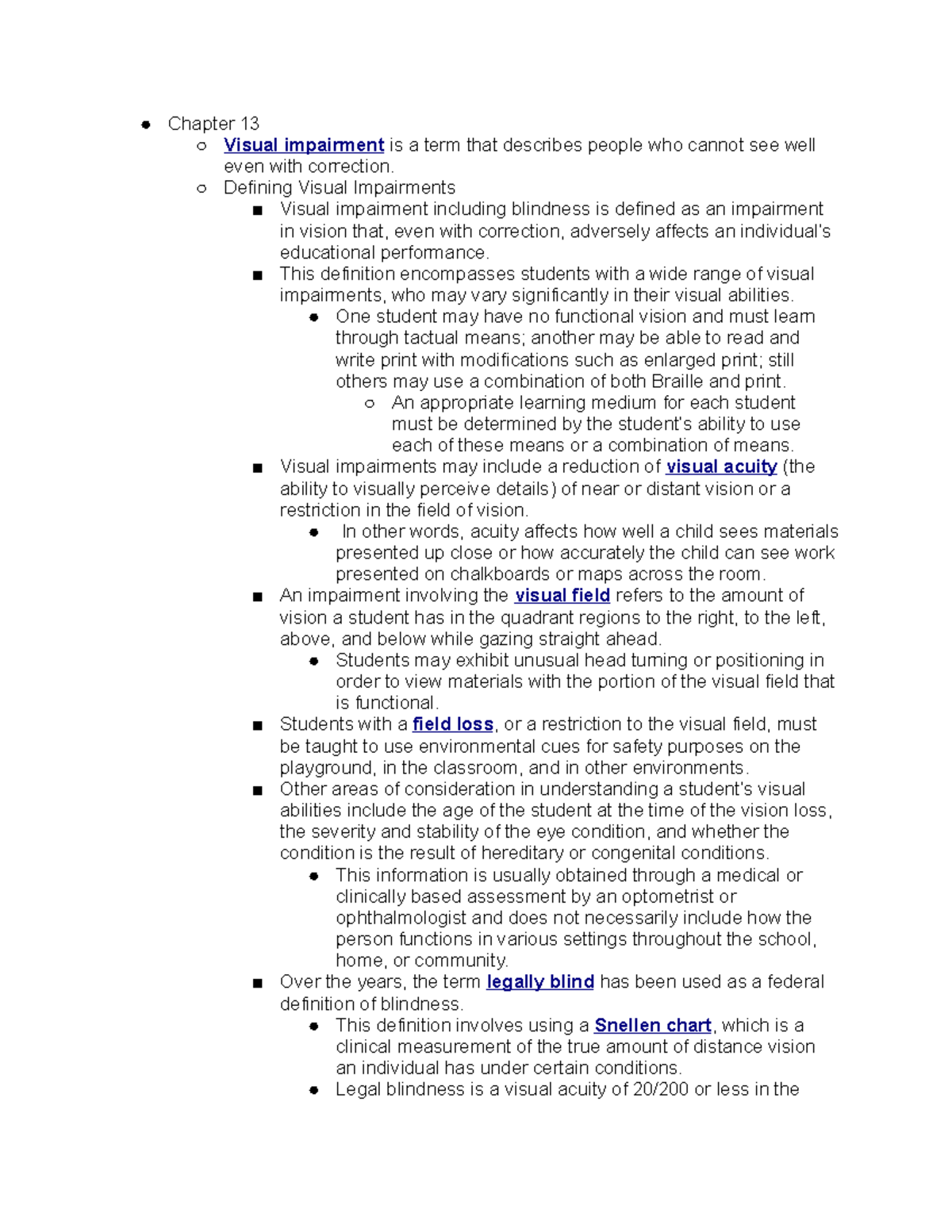 cep240chapter-13notes-chapter-13-visual-impairment-is-a-term-that