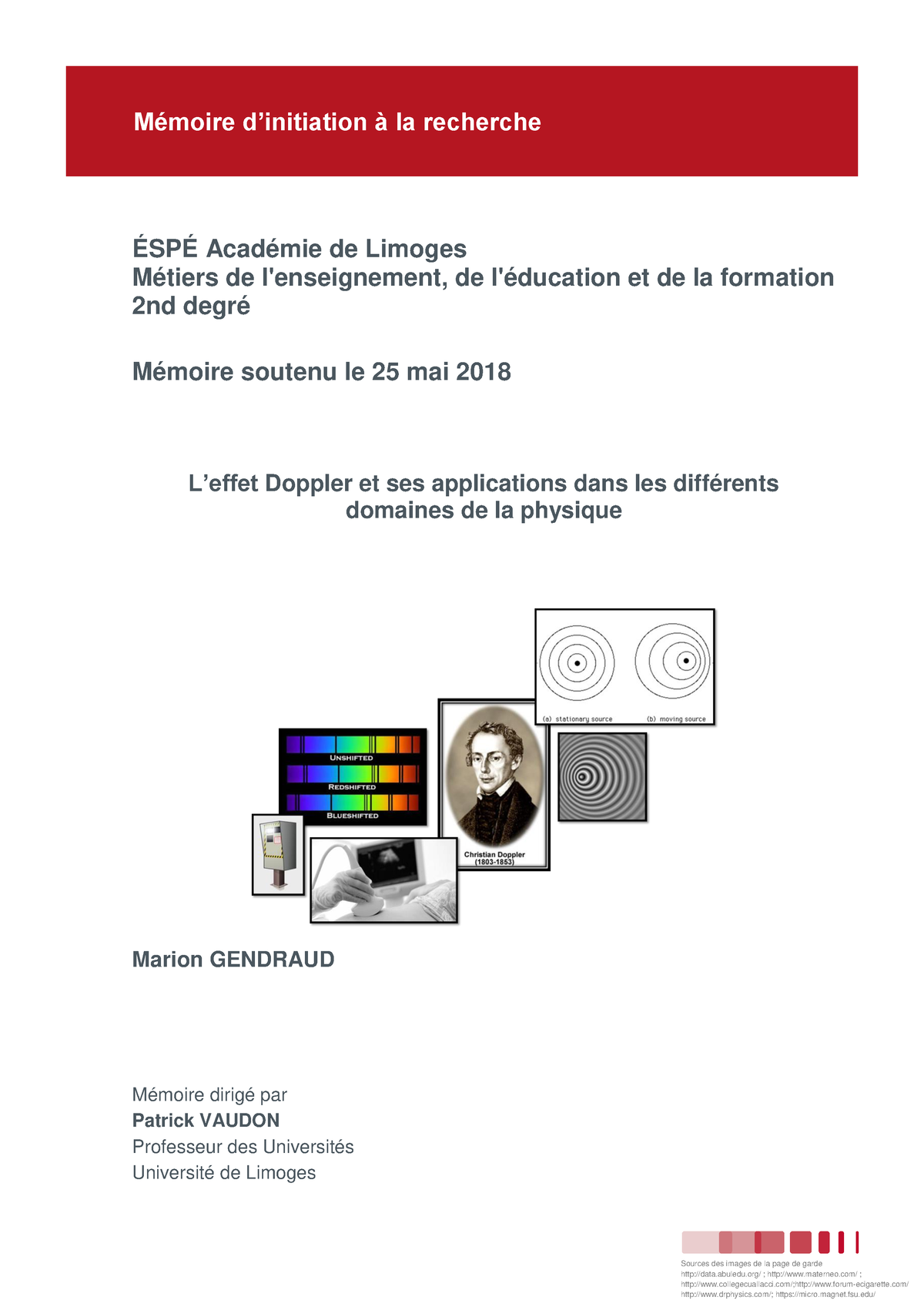 Effet doppler - ÉSPÉ Académie de Limoges Métiers de l'enseignement, de ...