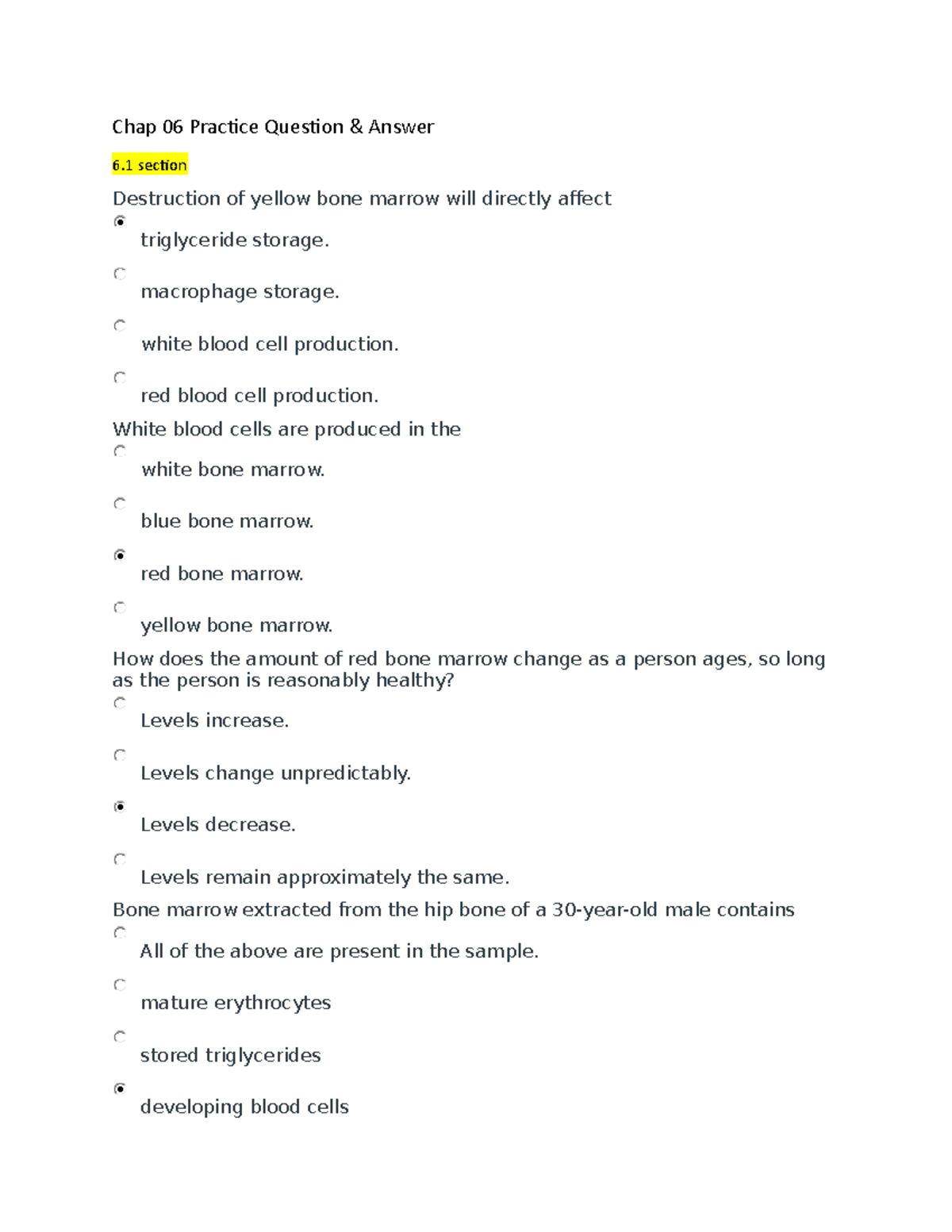 Chap 06 Practice Question &amp; Answer, Wiley - Chap 06 Practice Question ...