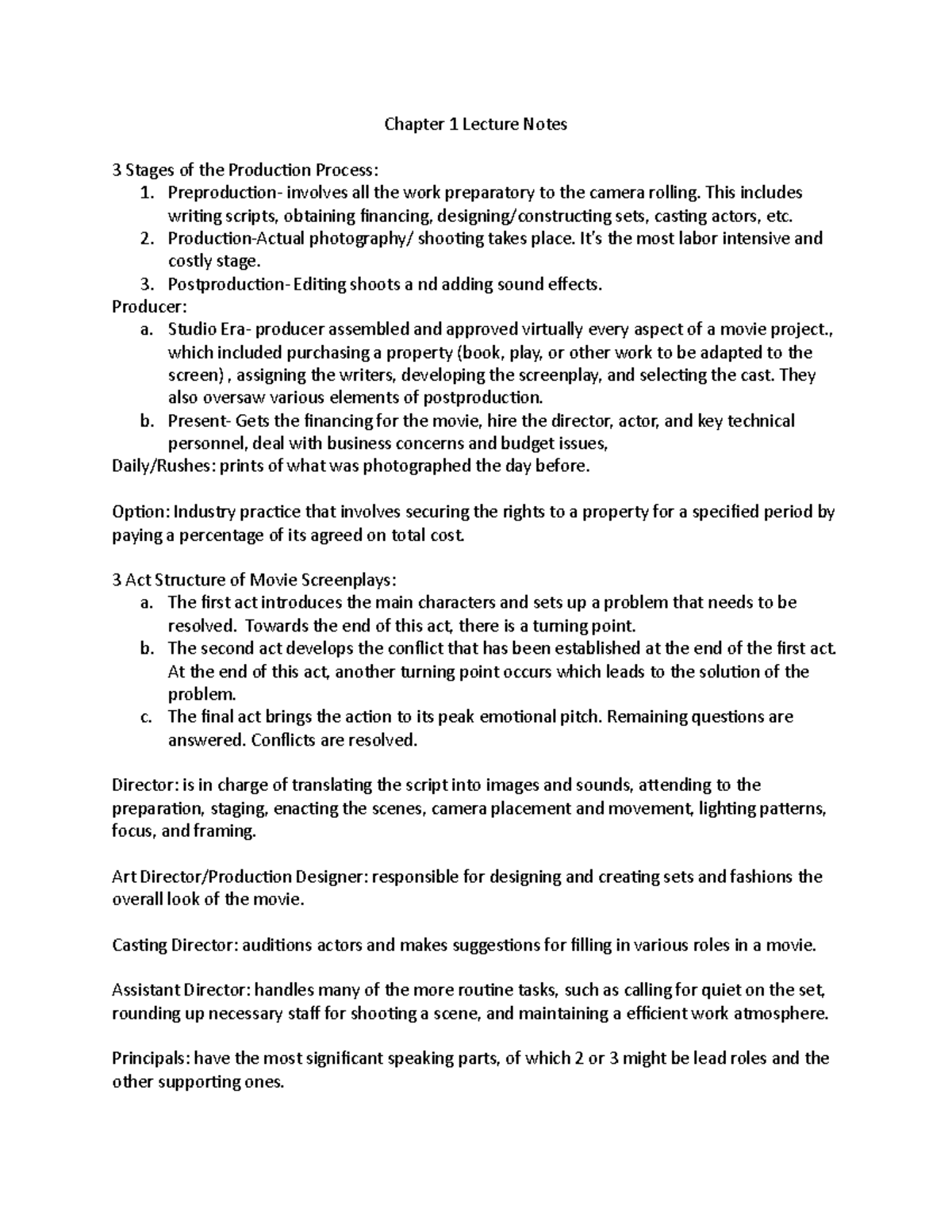 CMC 705 - Chapter 1 Lecture Notes - Chapter 1 Lecture Notes 3 Stages of ...