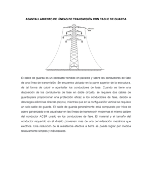 INDE - Los cables de guarda o cables de tierra se colocan